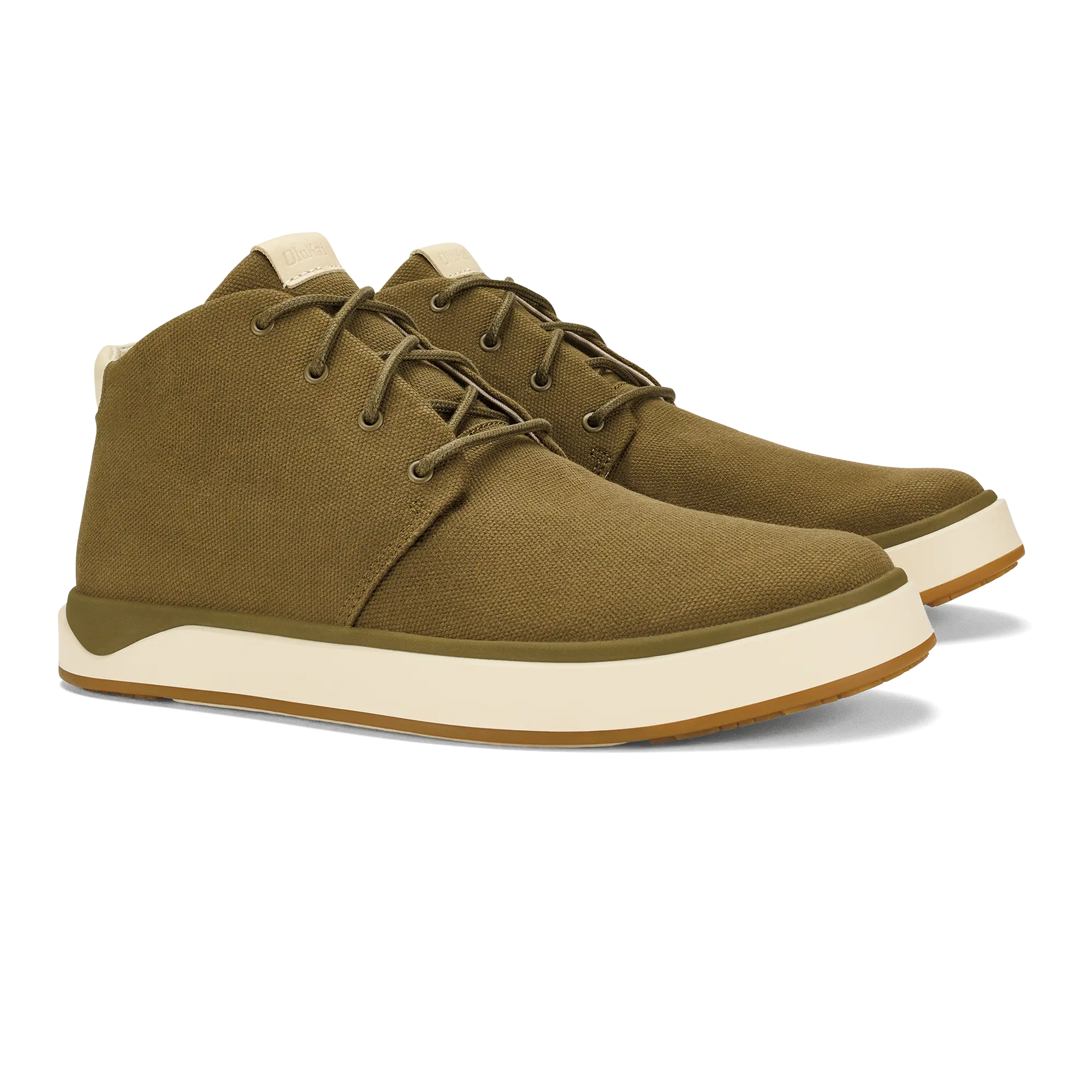 Papaku Men's Waxed Canvas Boots - Olive - Image 2