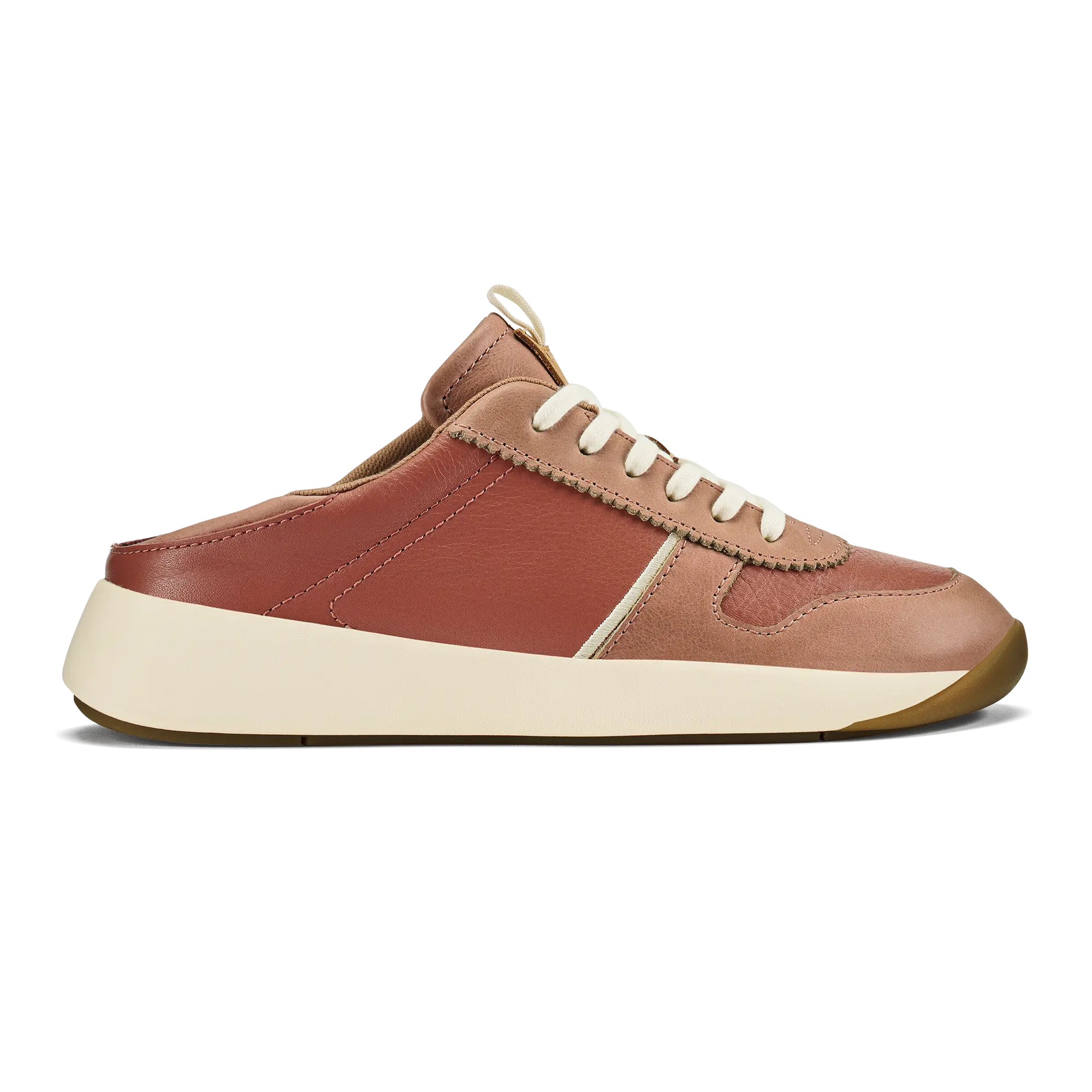 Kaulele Women's Leather Sneakers - Cedarwood / Cork - Image 4