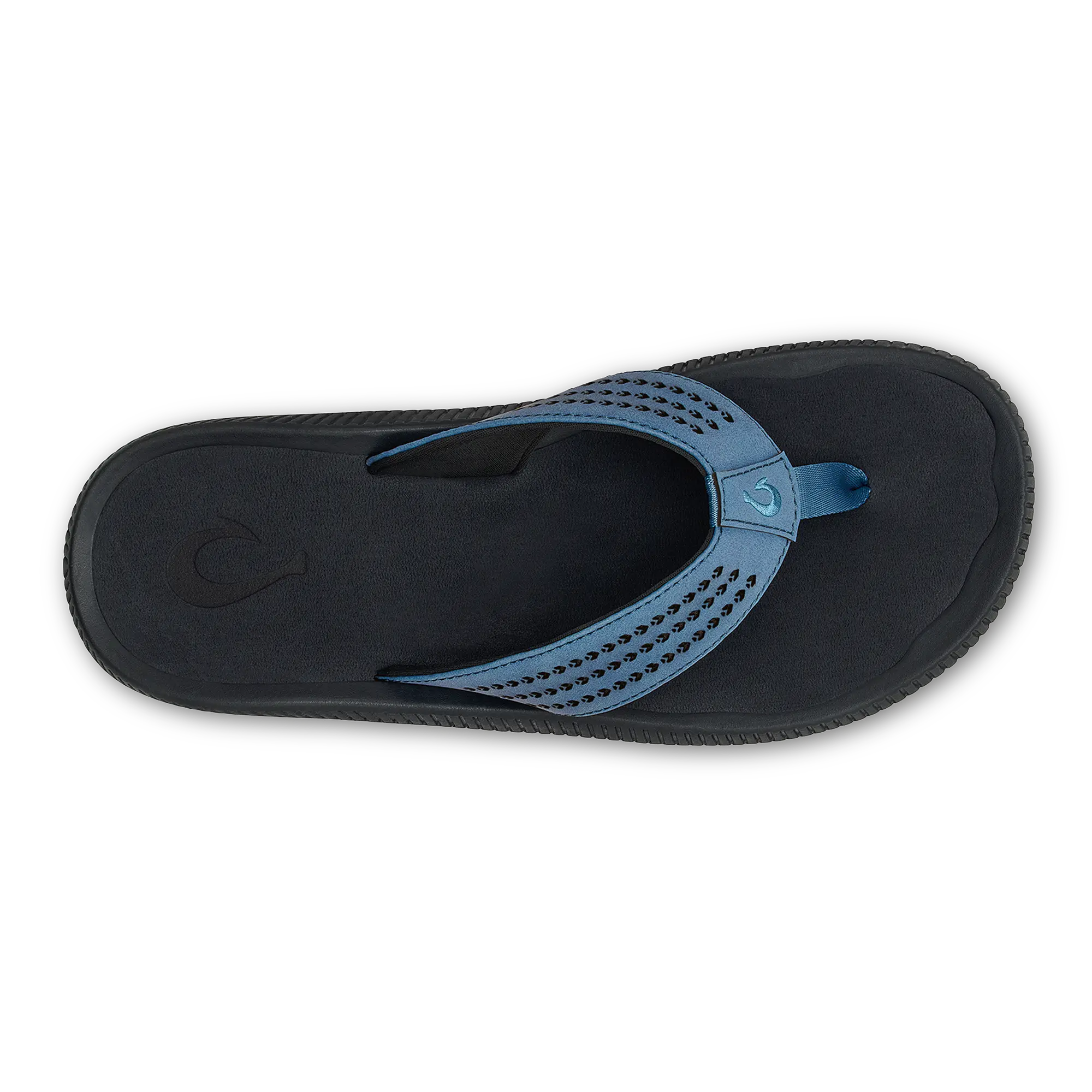 Ulele Men's Beach Sandals - Blue Fog / Lava Rock - Image 3