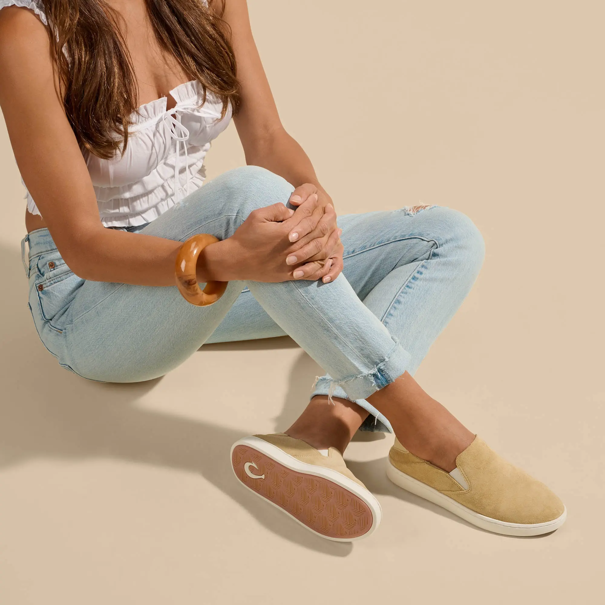 Pehuea Luxe Women's Suede Shoes - Toasted Coconut - Image 6