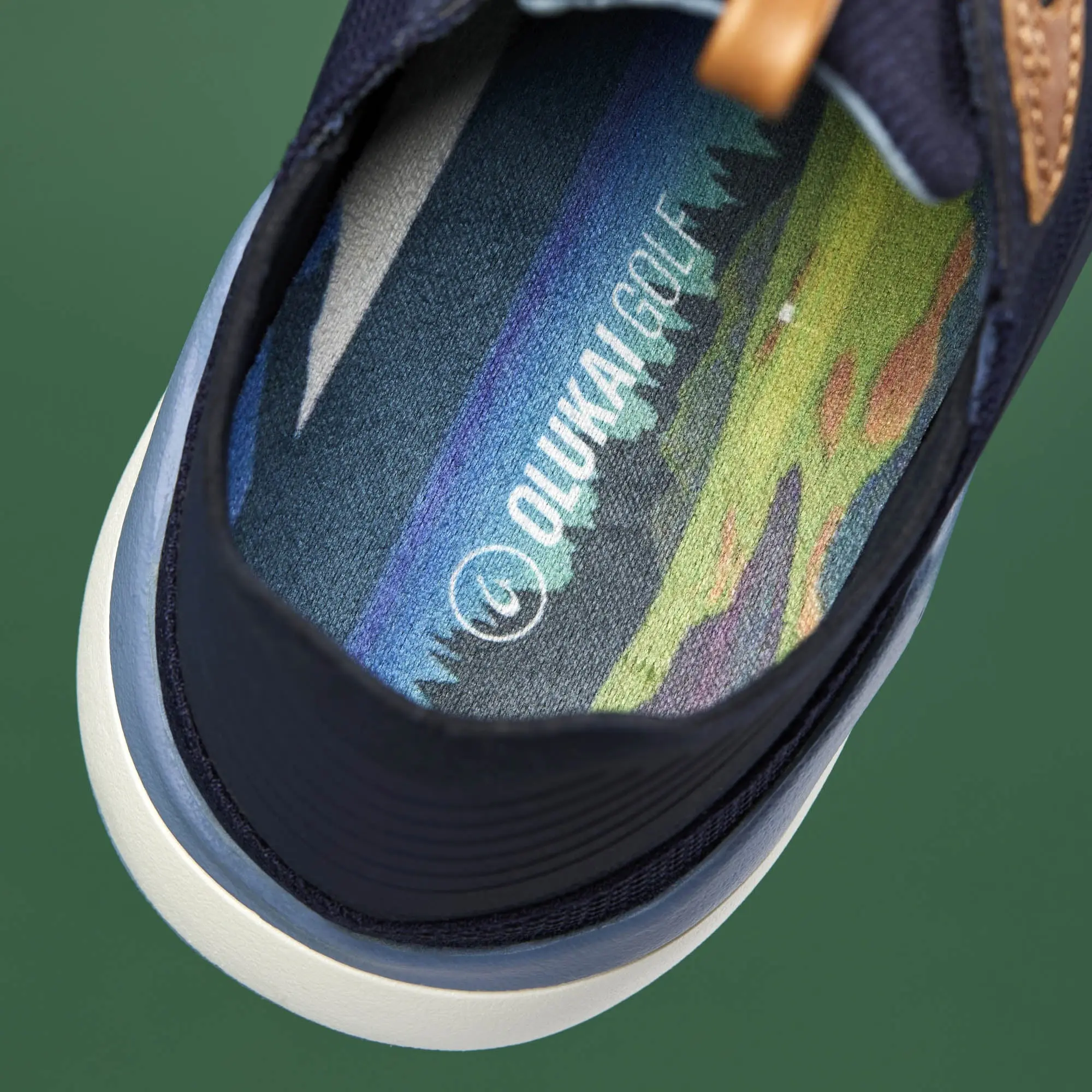 OluKai K 'anapali Men's Golf Shoe - Trench Blue / Sea Ice - Image 8