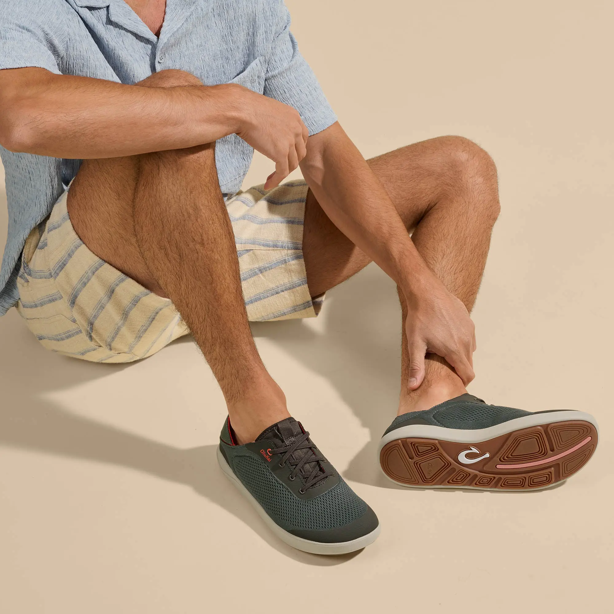 Moku Pae Men's Boat Shoes - Island Salt / Koi - Image 2