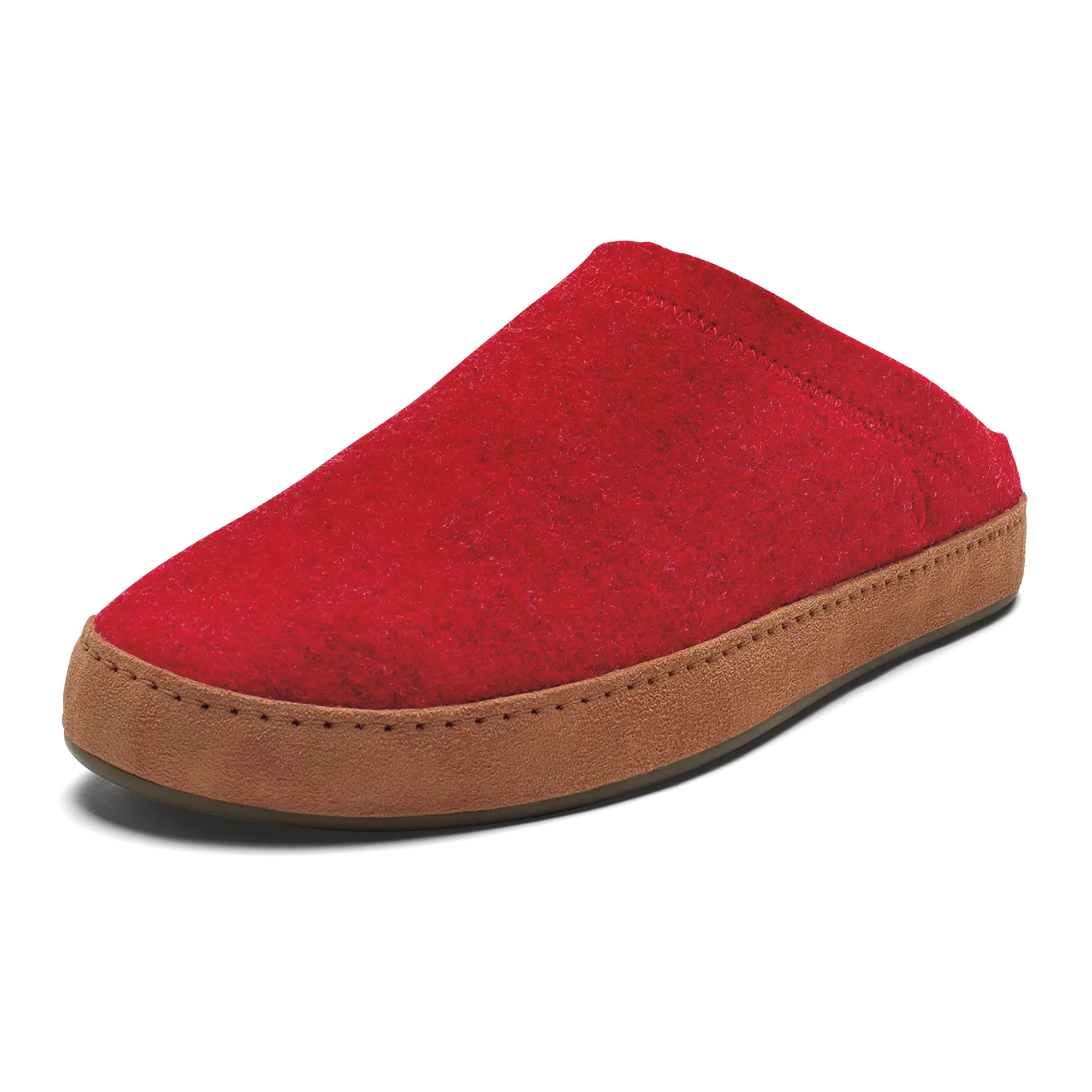 H mani Hulu Men's Wool Mule Slippers - Scarlet / Fox - Image 8