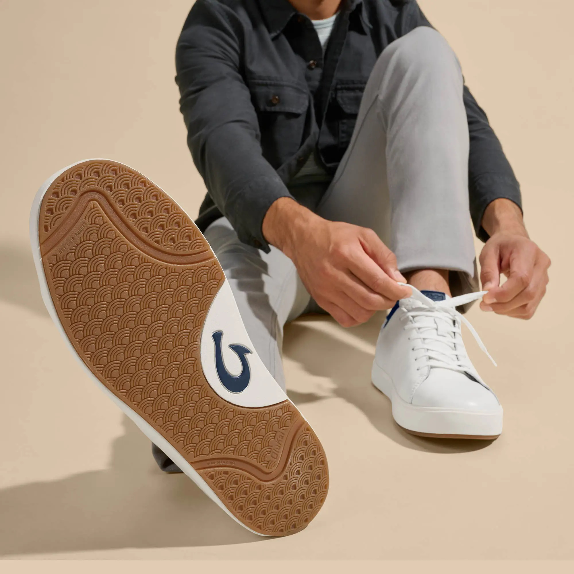 Lae'ahi L 'Ili Men's Sneakers - Bright White / Trench Blue - Image 4
