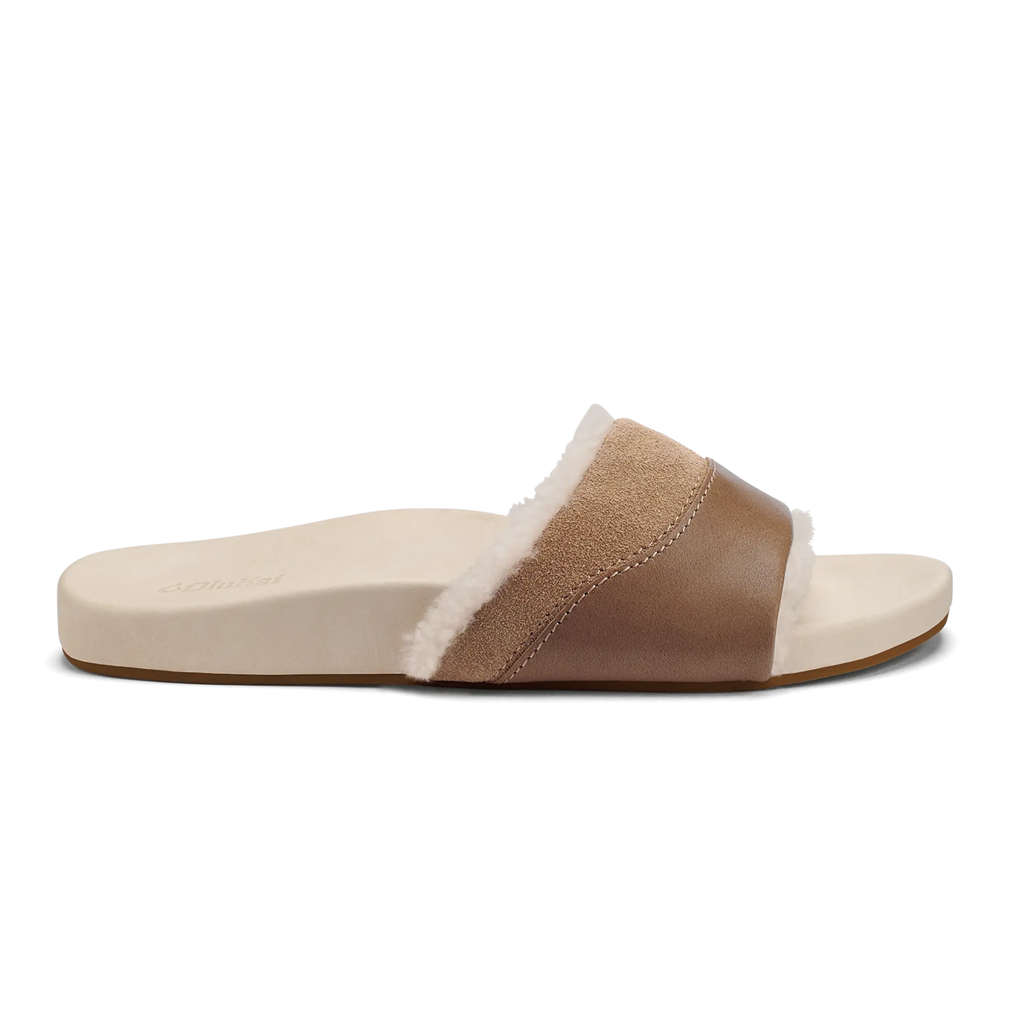 H  'ala Slide Women's Slide Slipper Sandals - Tan / Puka