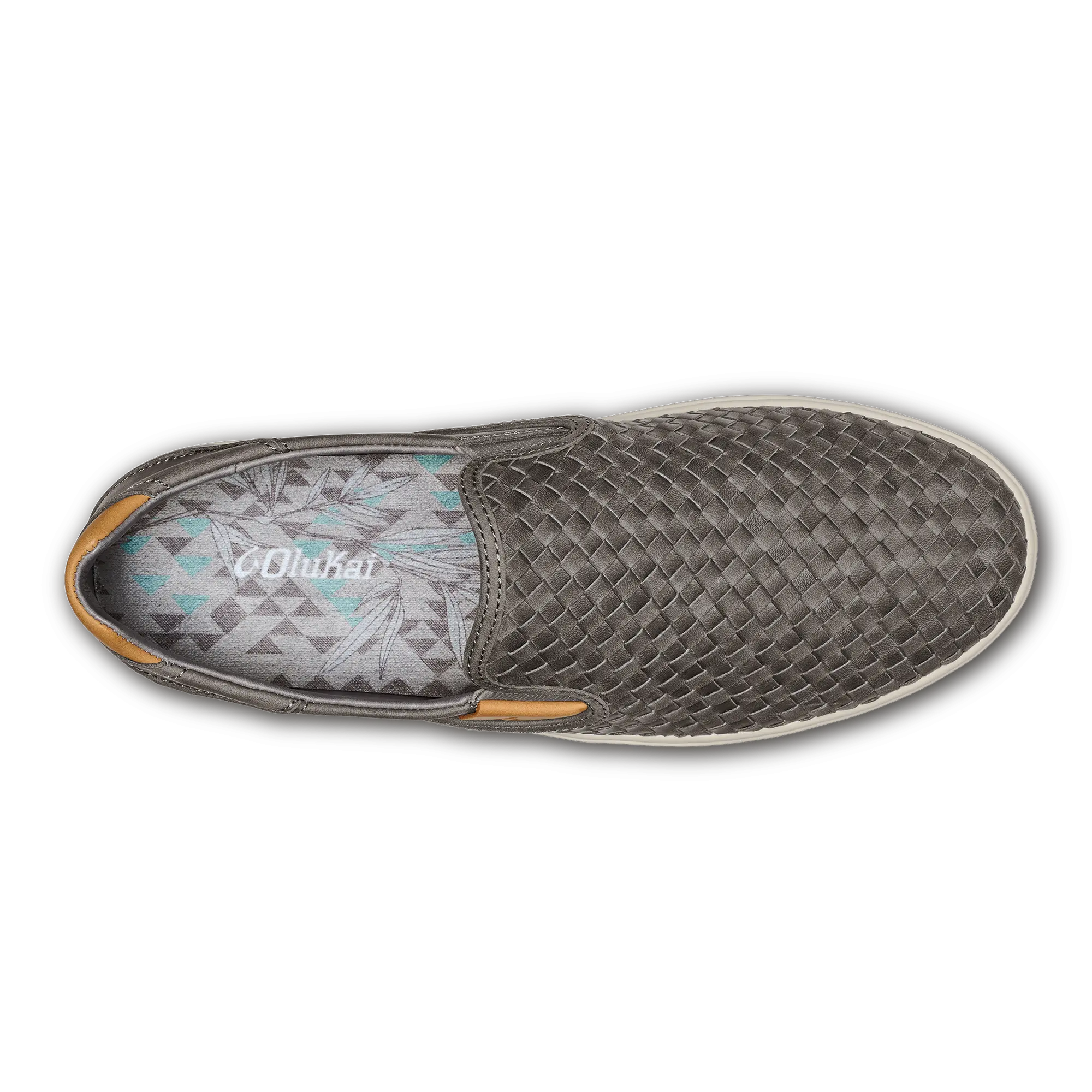 Lae'ahi Lauhala Men's Leather Slip-On Sneakers - Ash - Image 8