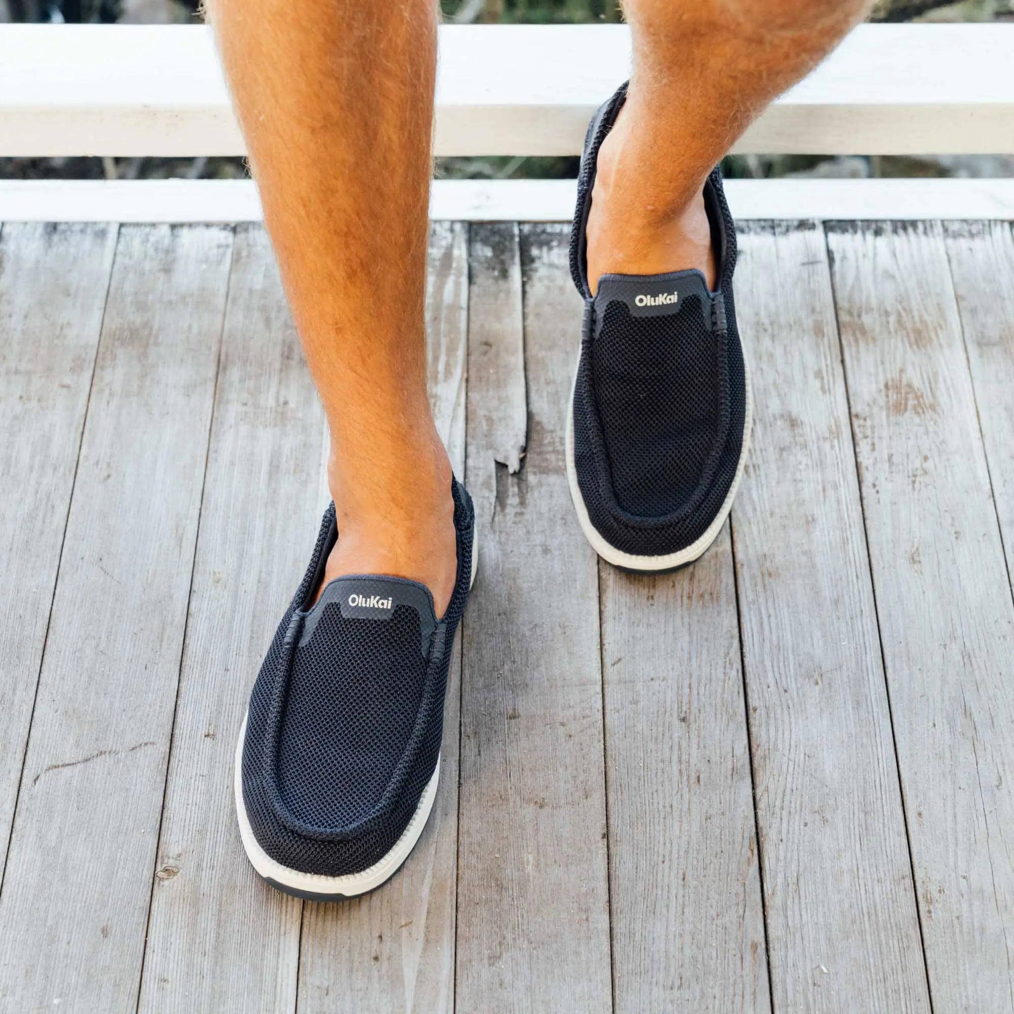K kaha Mesh Men's Slip-On Shoes - Navy - Image 2