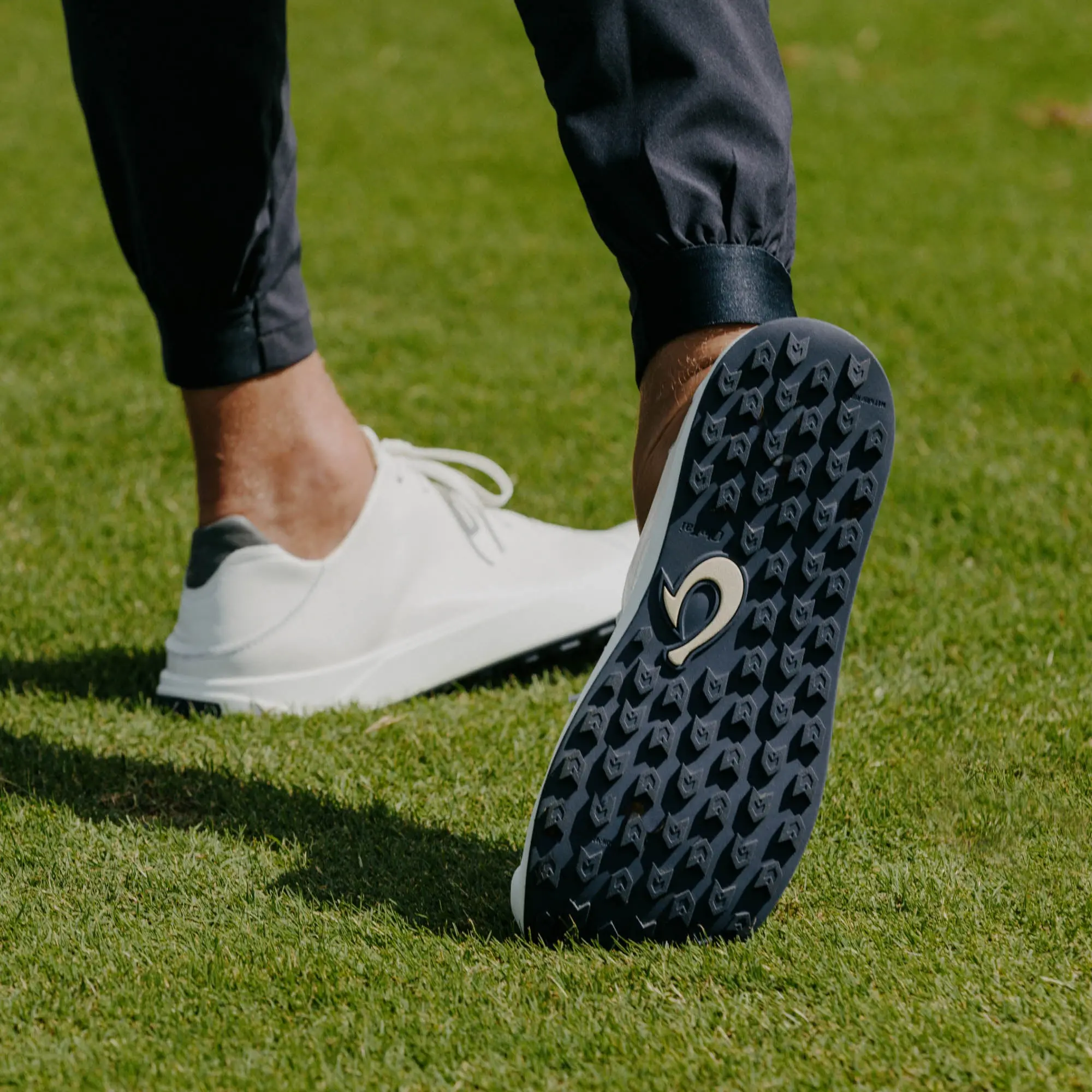Wai'alae Men's Waterproof Leather Golf Shoes - White - Image 6
