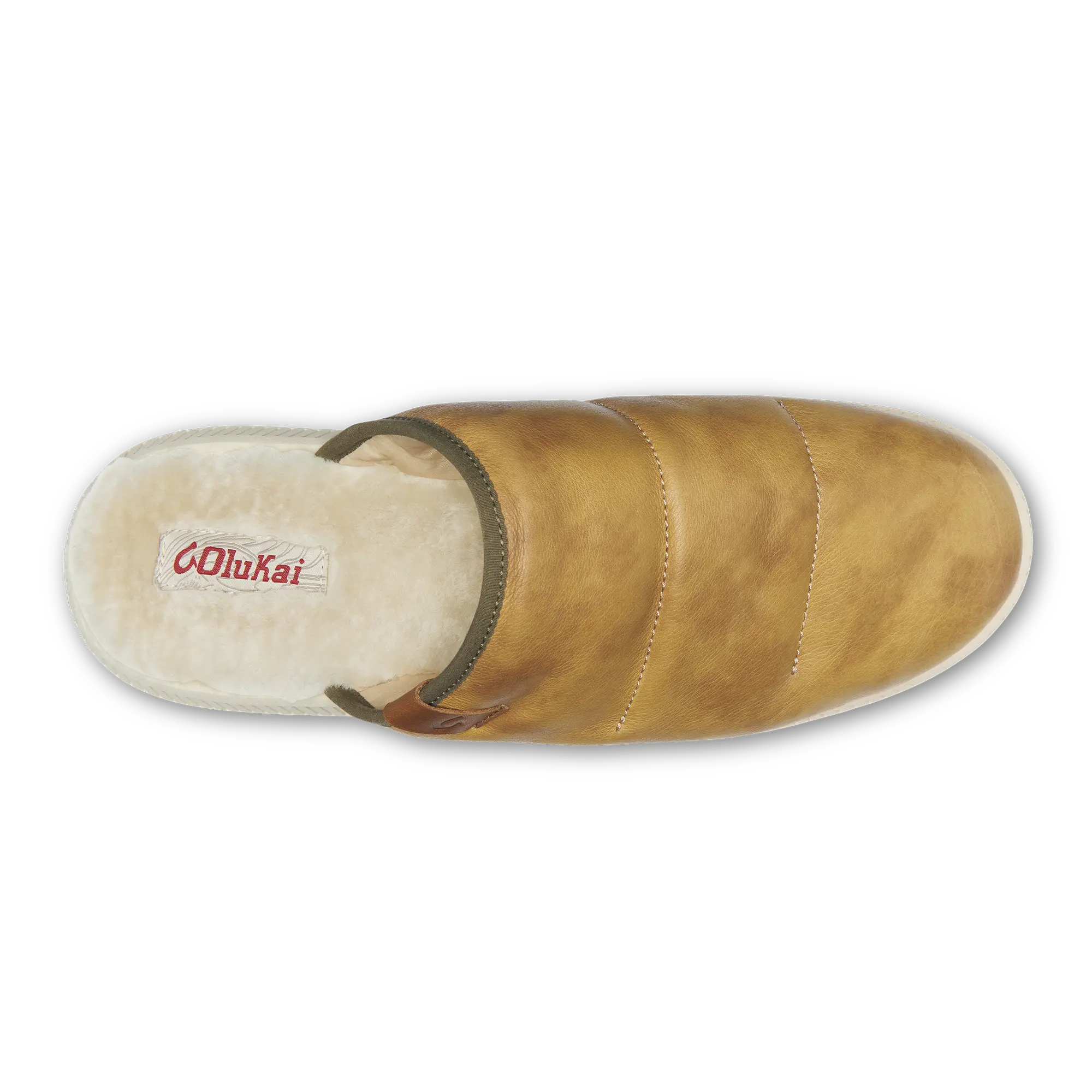 Mua 'Ili Men's Leather Mule Slippers - Golden Sand / Bone - Image 6