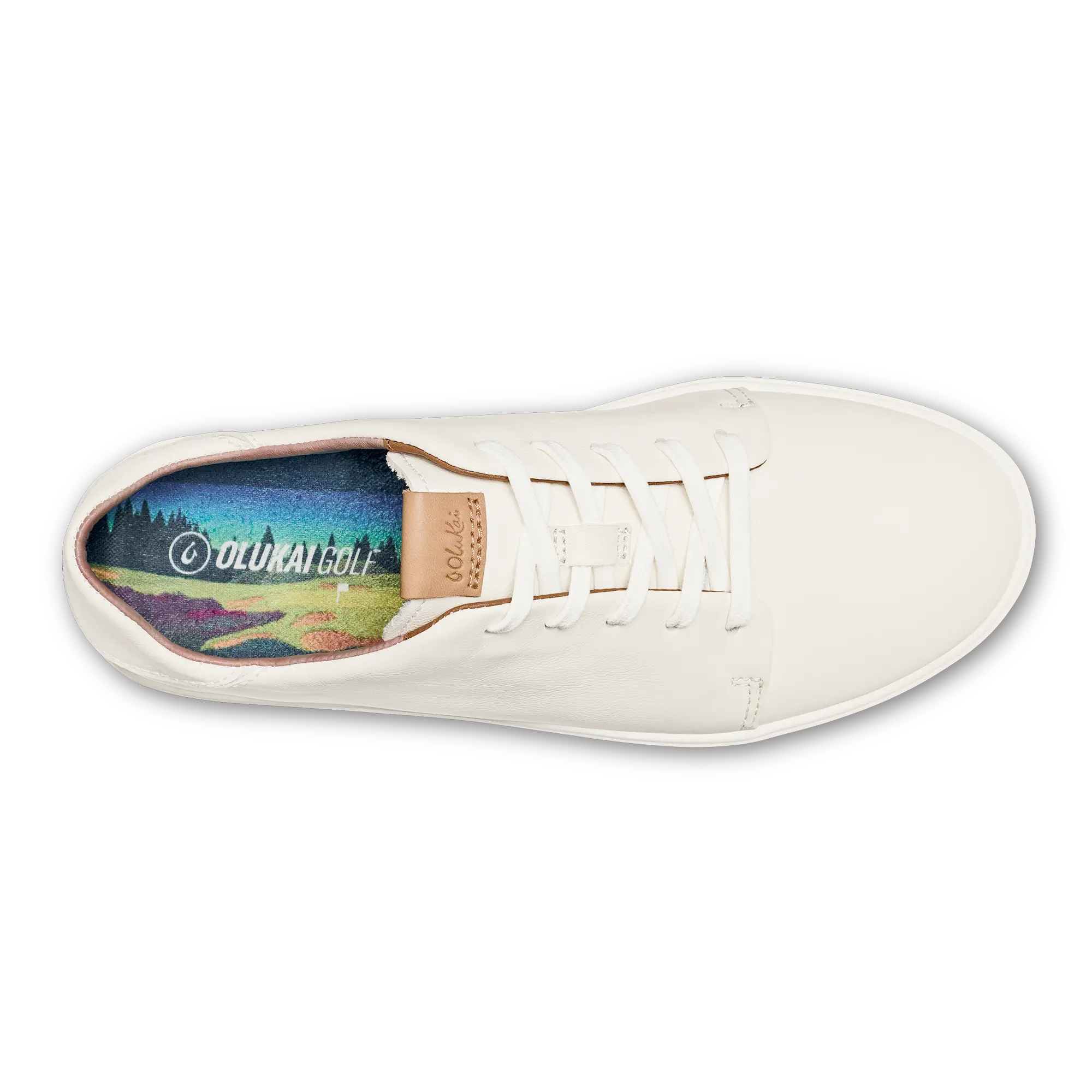 Wailea Women's Waterproof Leather Golf Shoes - White - Image 9
