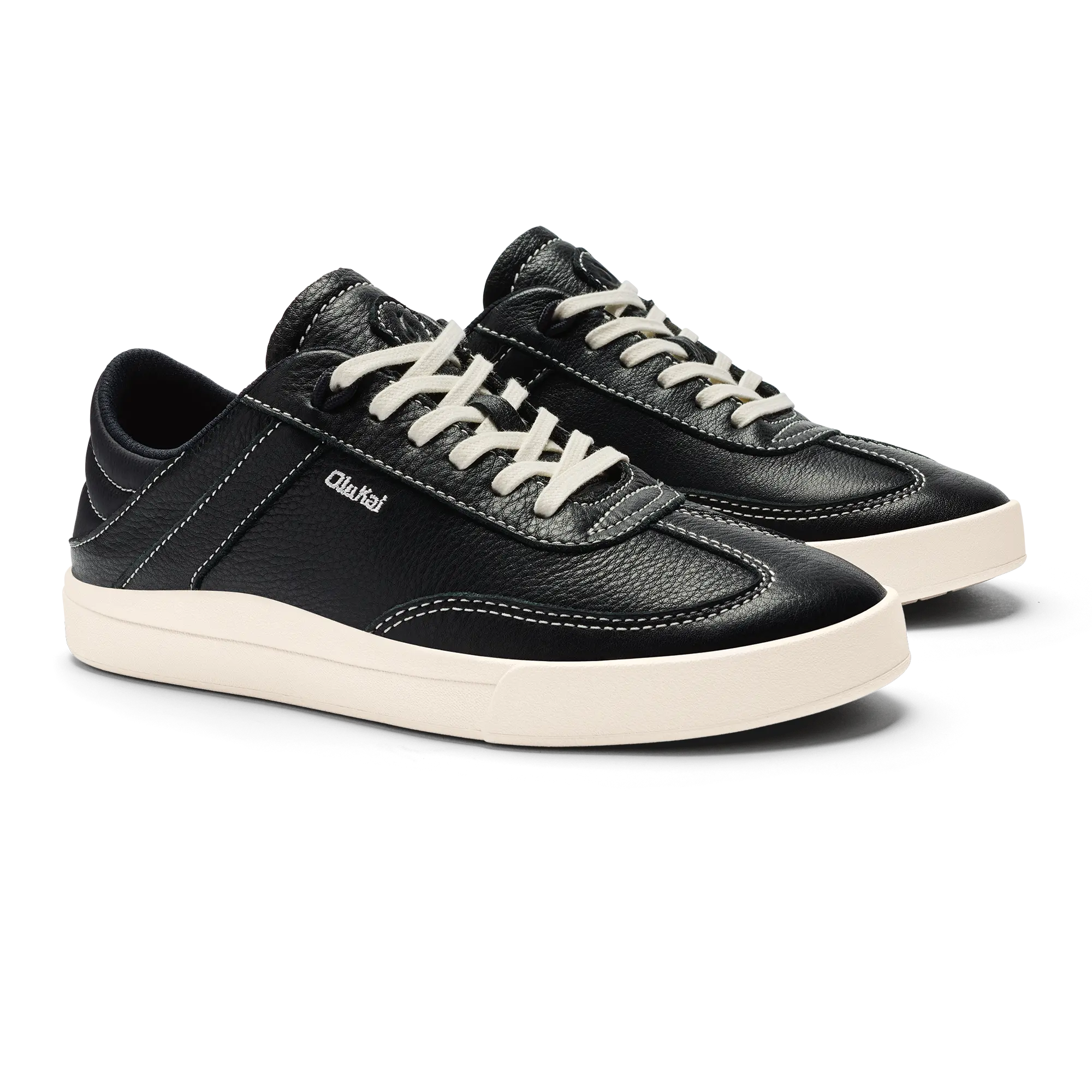 Ha 'upu Women's Leather Sneakers - Onyx - Image 6