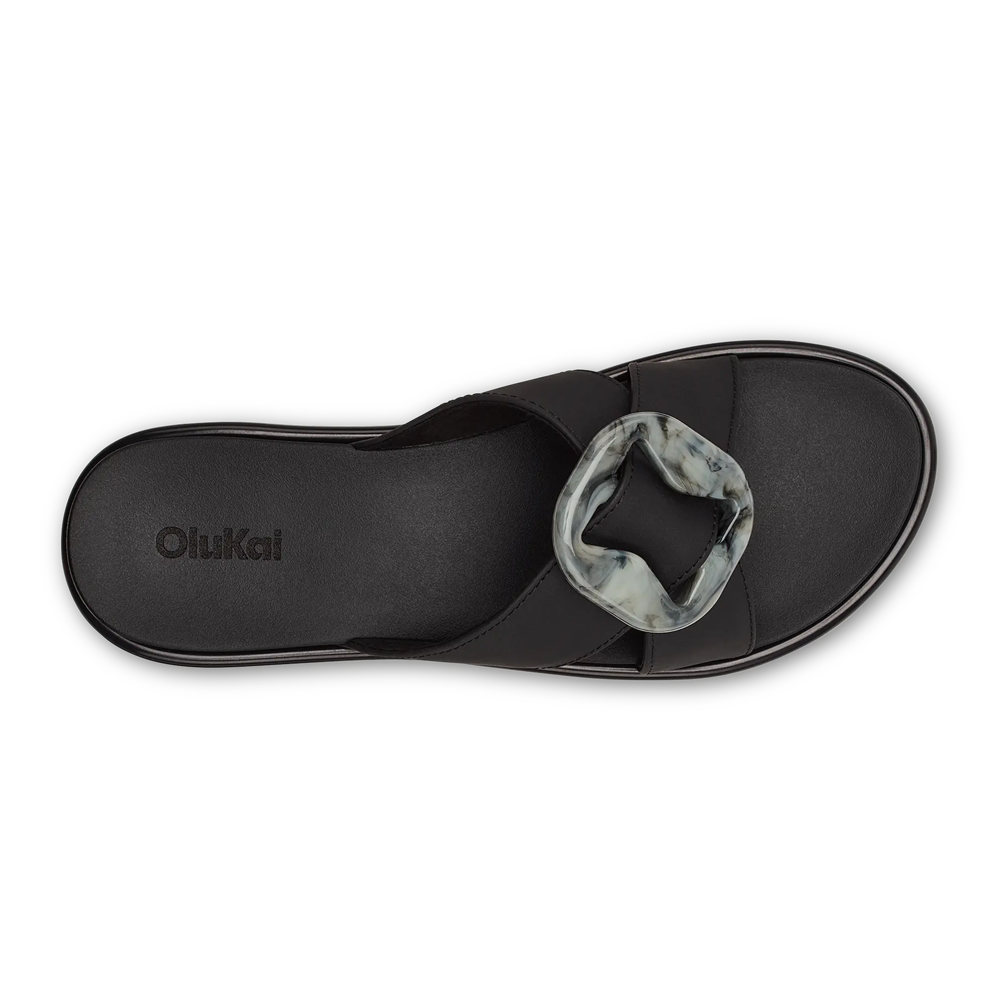 La'i Slide Women's Slide Beach Sandals - Lava Rock - Image 6