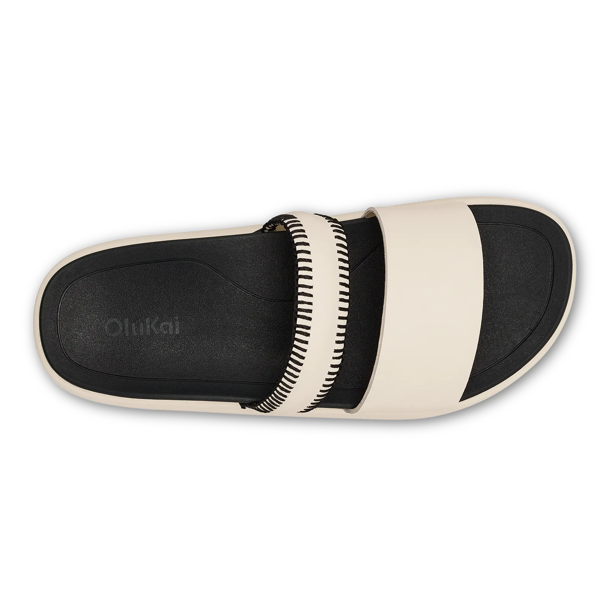 Pae Women's Leather Platform Sandals - White Sand / Lava Rock - Image 8
