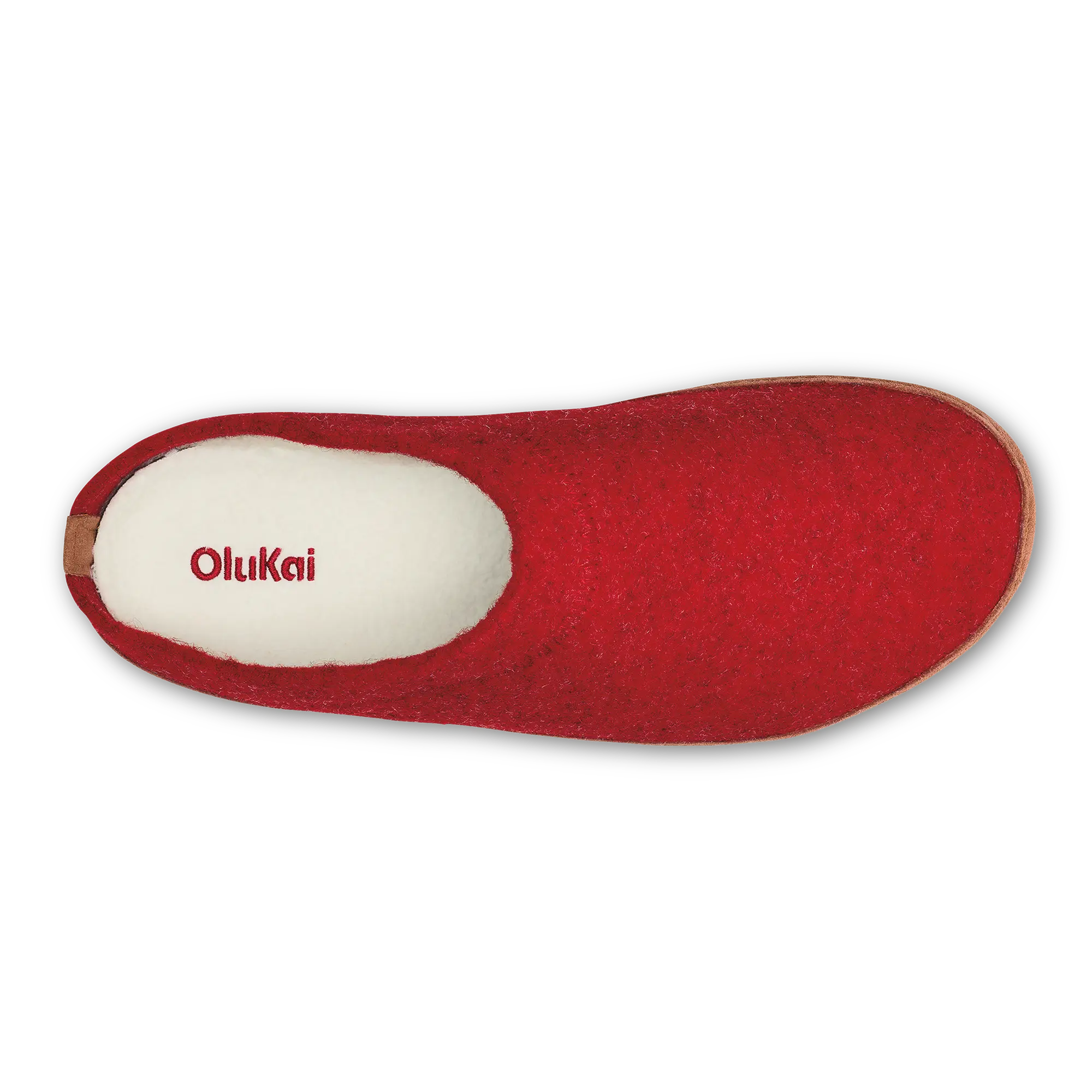 H mani Hulu Men's Wool Mule Slippers - Scarlet / Fox - Image 9