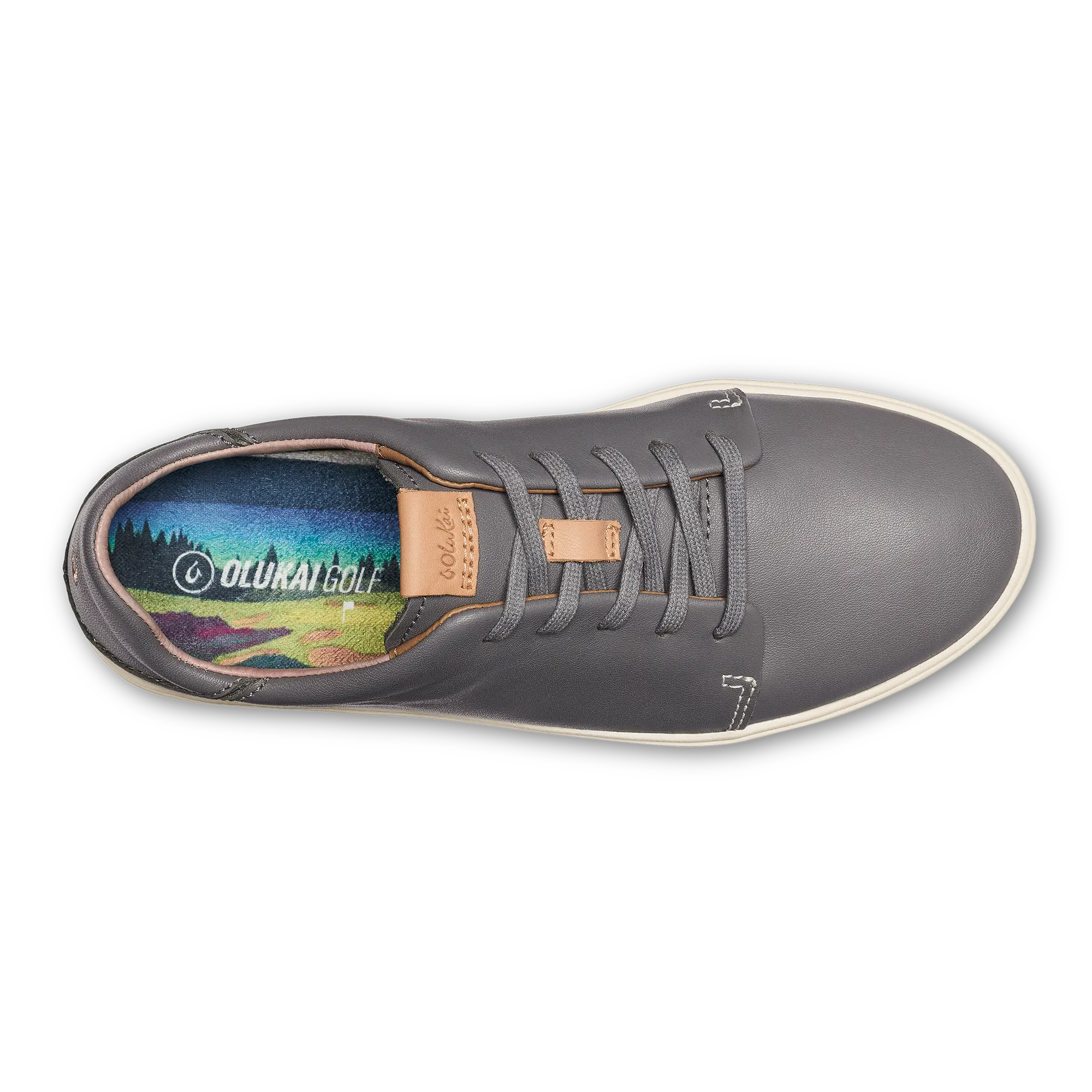 Wailea Women's Waterproof Leather Golf Shoes - Stone - Image 8