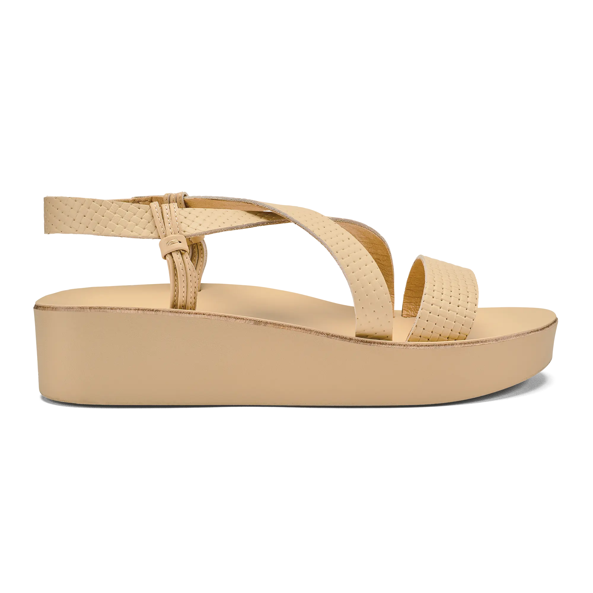 '  nohi Strappy Women's Leather Sandals - Warm Beige
