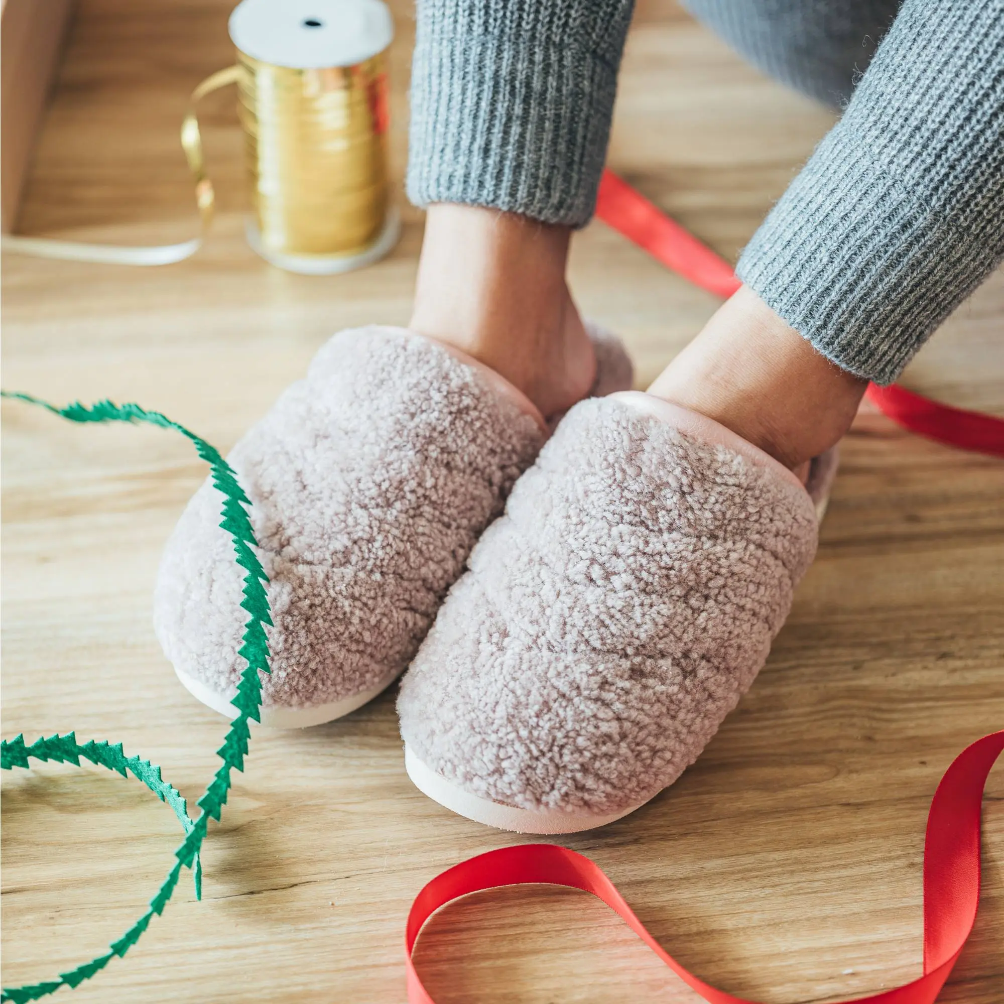 Pu pu Mua Women's Shearling Mule Slipper - Pink Sea Salt - Image 2