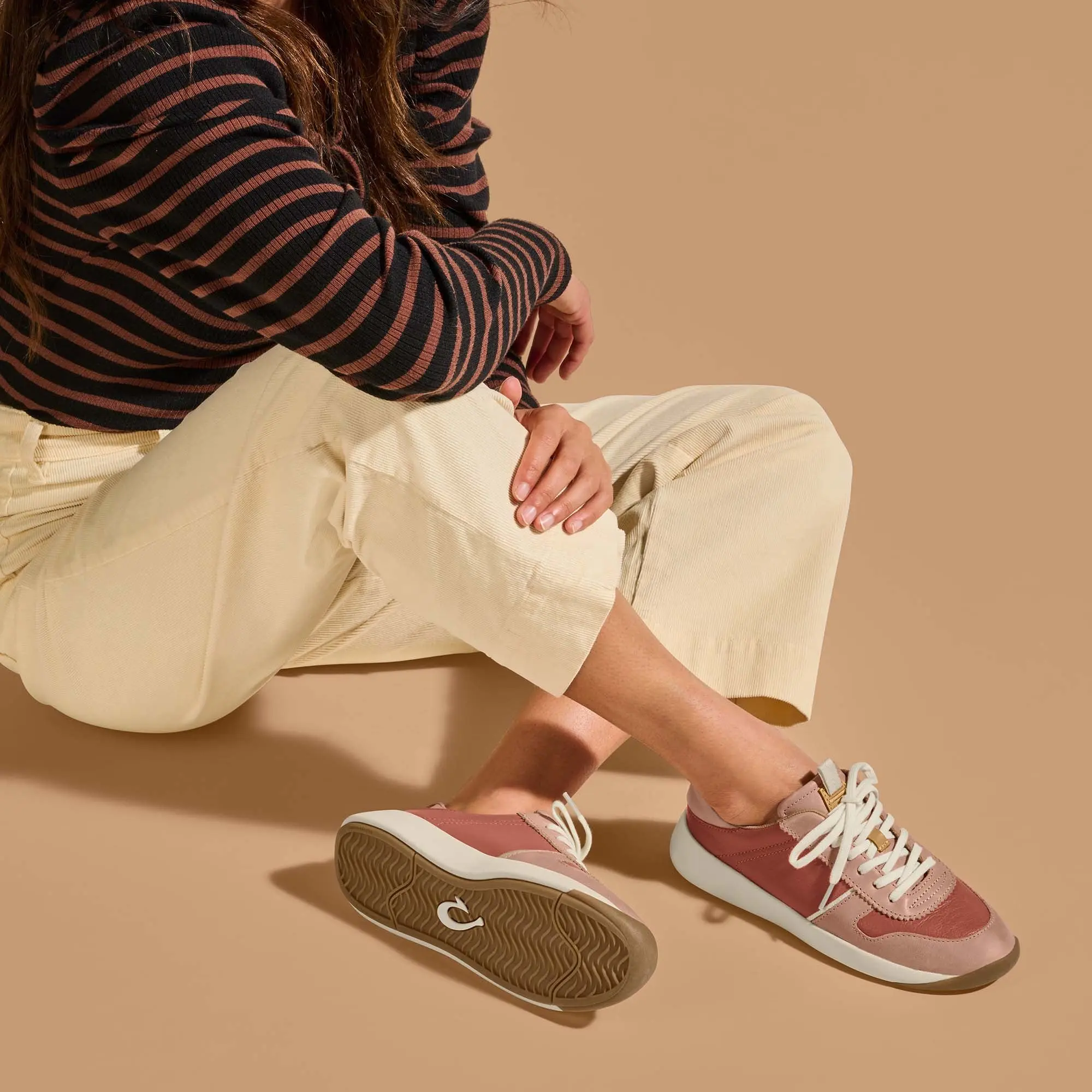Kaulele Women's Leather Sneakers - Cedarwood / Cork - Image 5