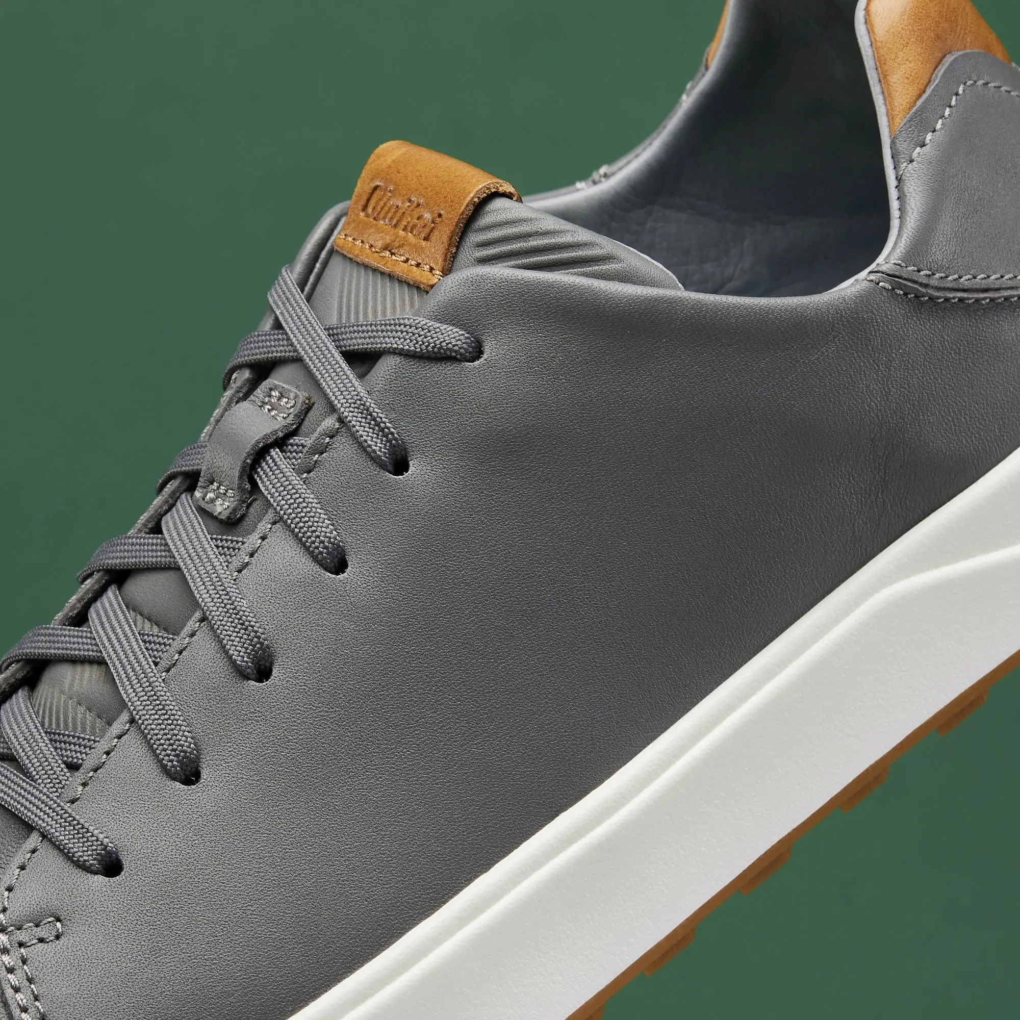 Wai'alae Men's Waterproof Leather Golf Shoes - Stone - Image 4