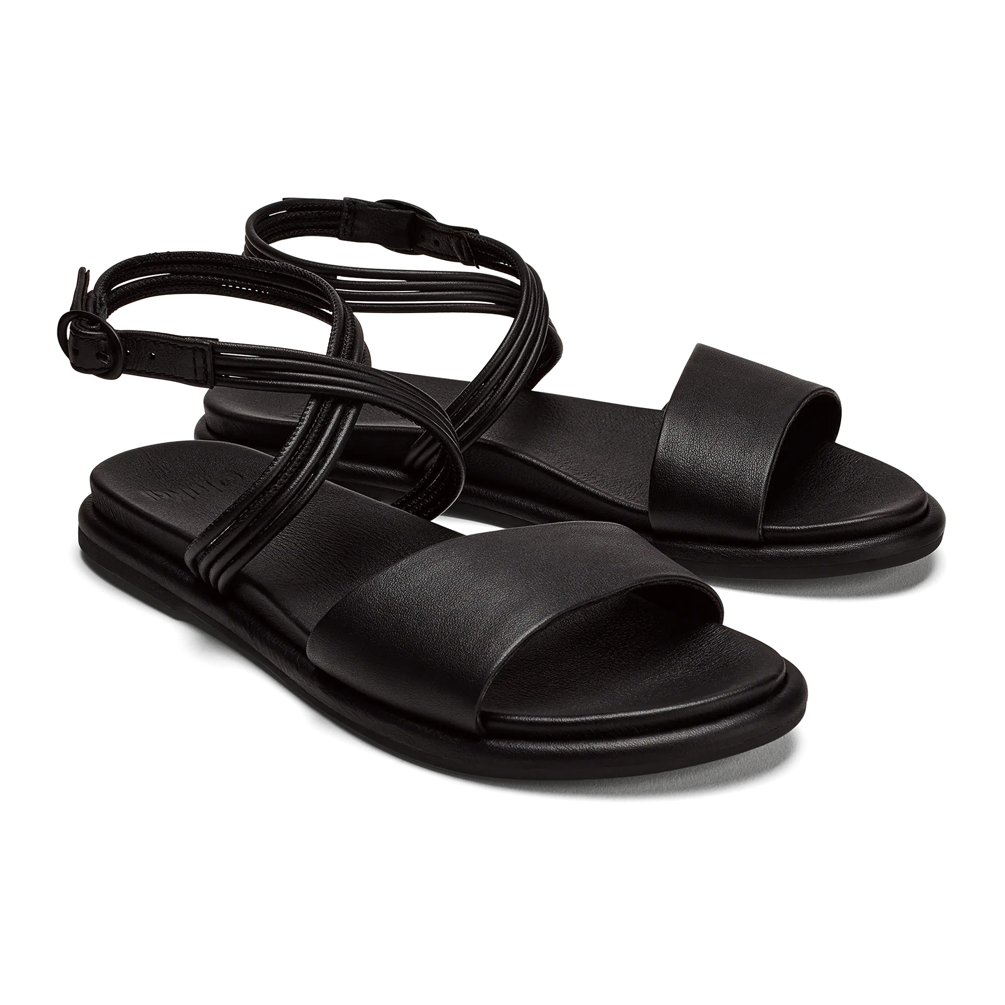 Tiare Wrap Women's Leather Sandals - Black - Image 7