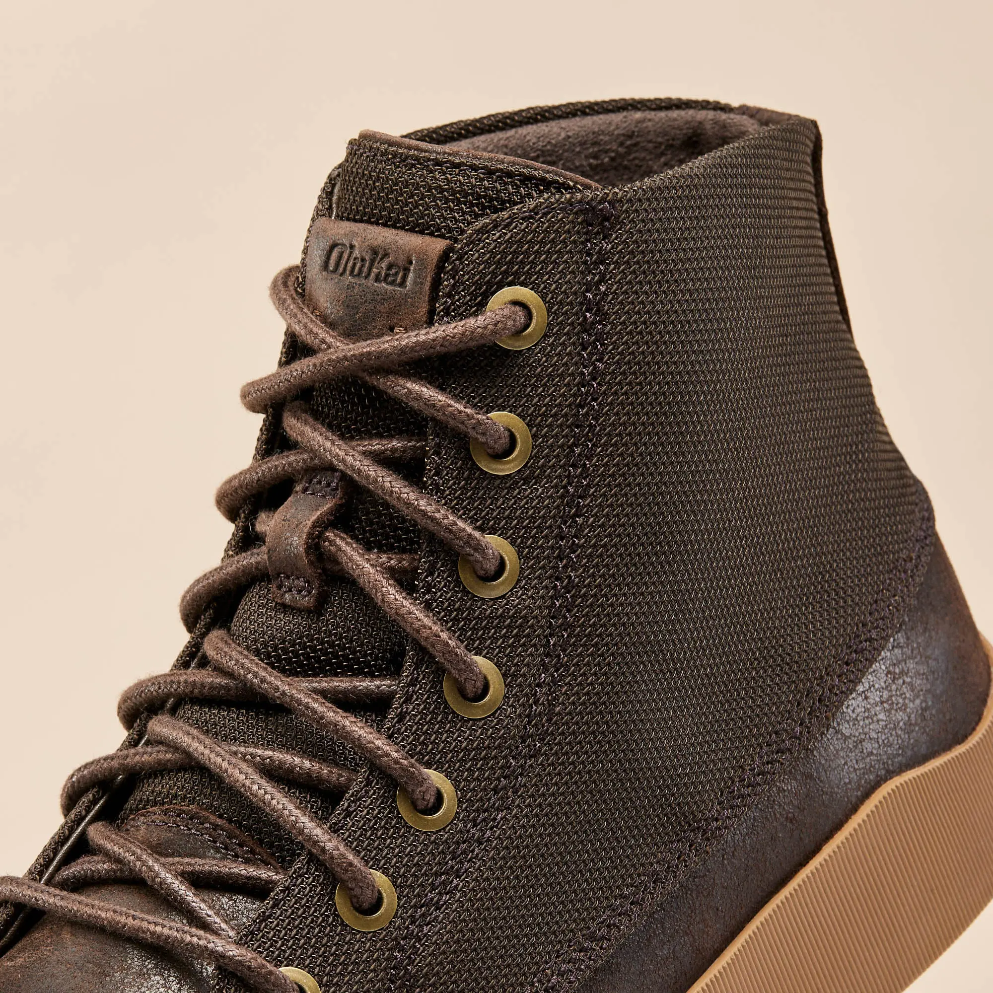 M lina Men's Waterproof Leather Boots - Dark Wood - Image 2