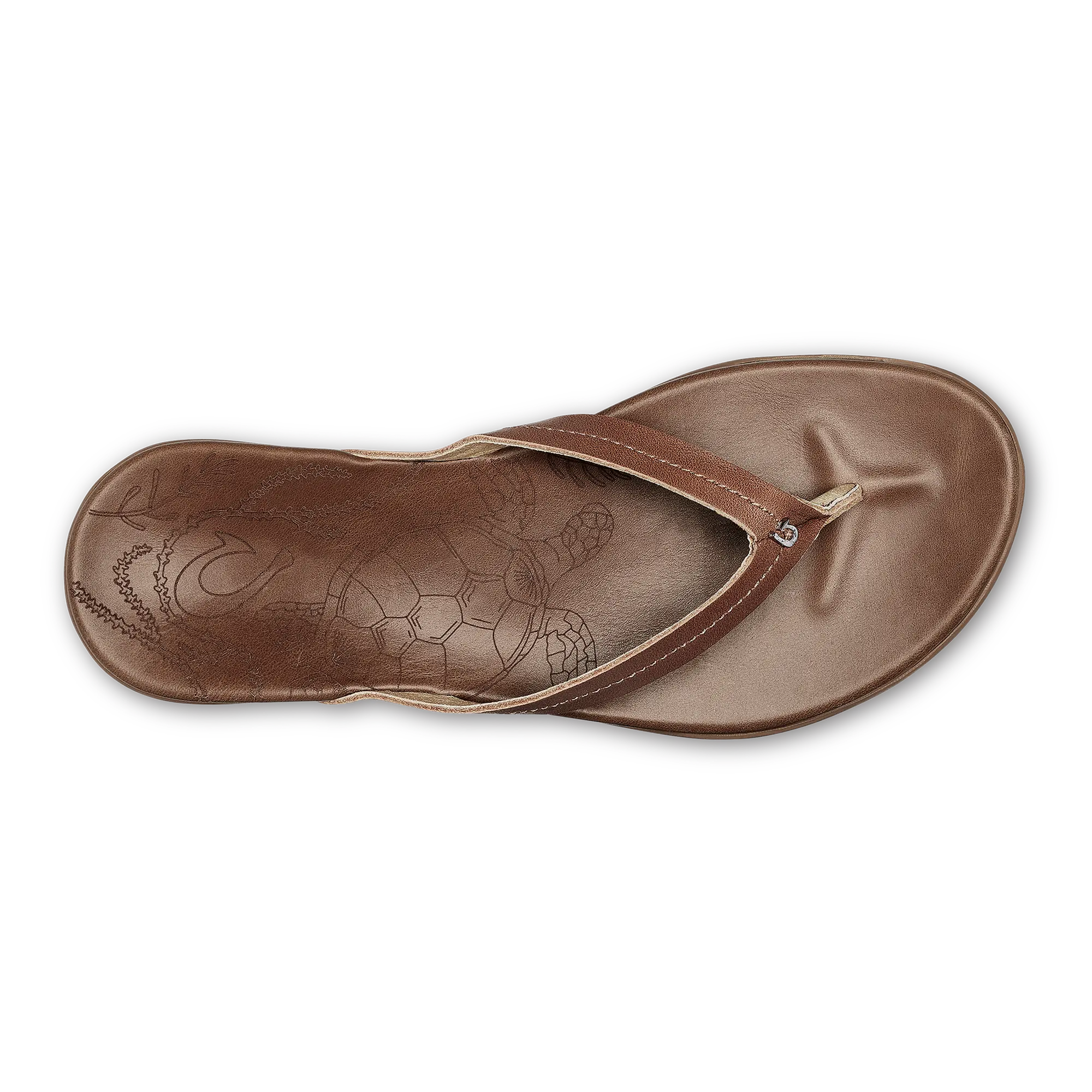 Honu Women's Leather Beach Sandals - Tan - Image 5