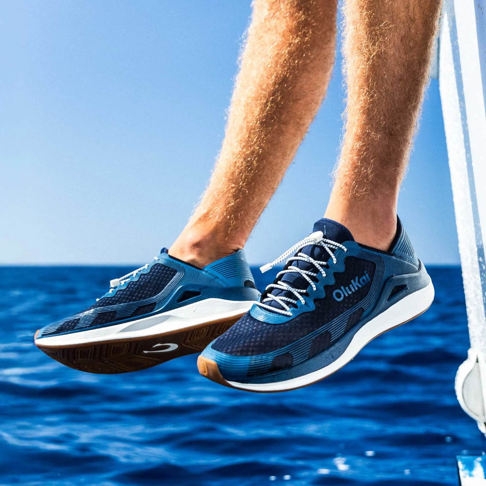 'Ahi Men's Water Boat Shoes - Mood Indigo / Coastal Blue - Image 4