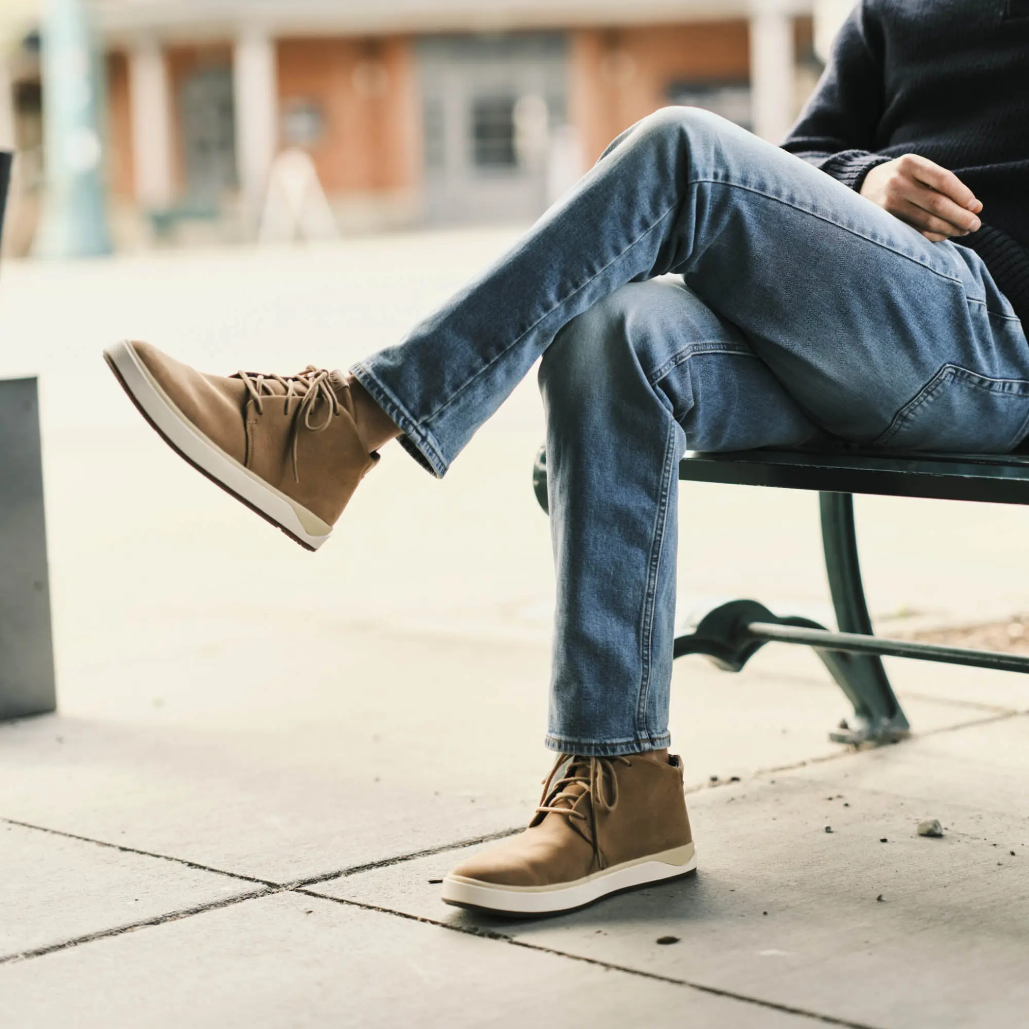 Papaku 'Ili Men's Waterproof Leather Boots- Tan - Image 3