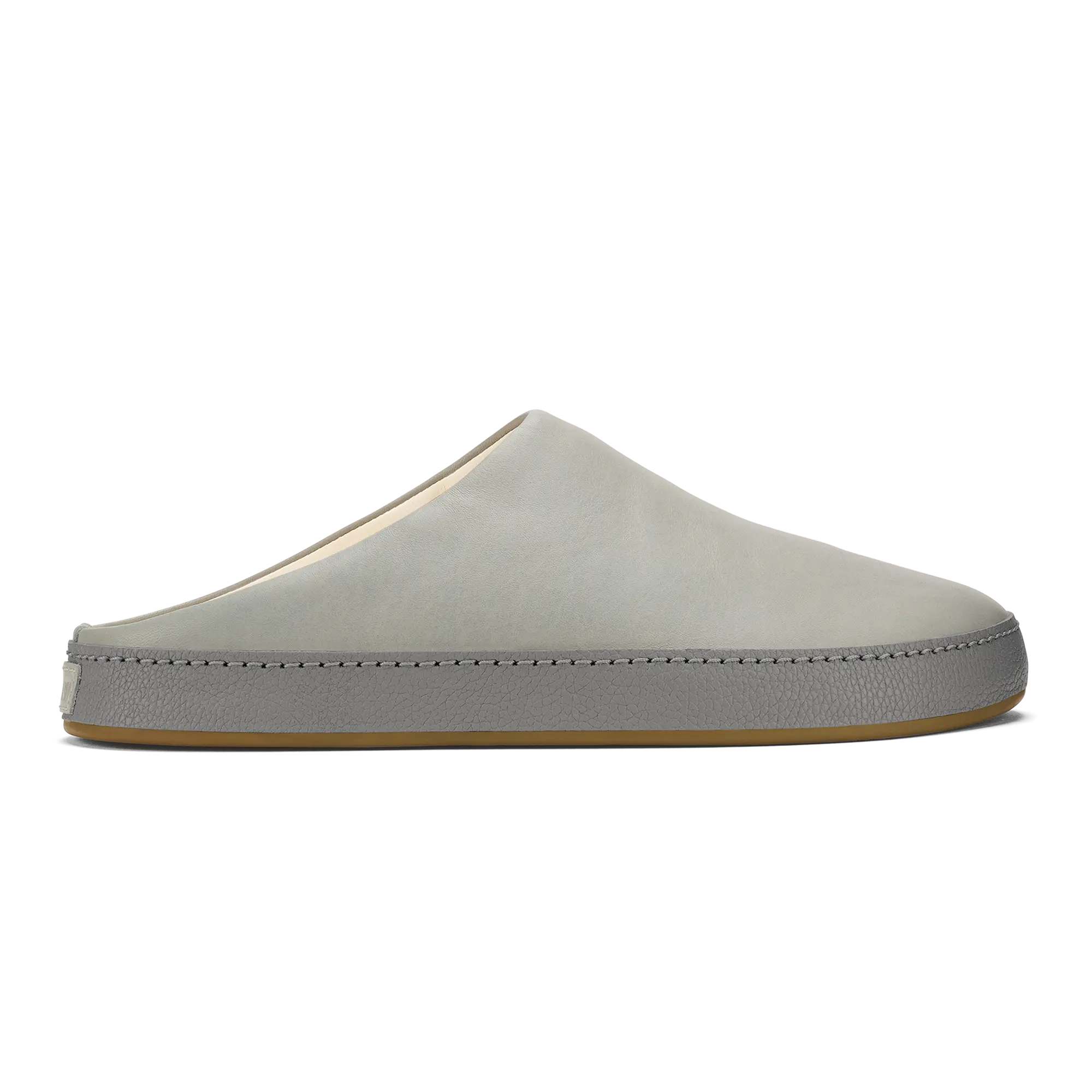 H  mani Men's Leather Mules - Smoke / Storm Grey