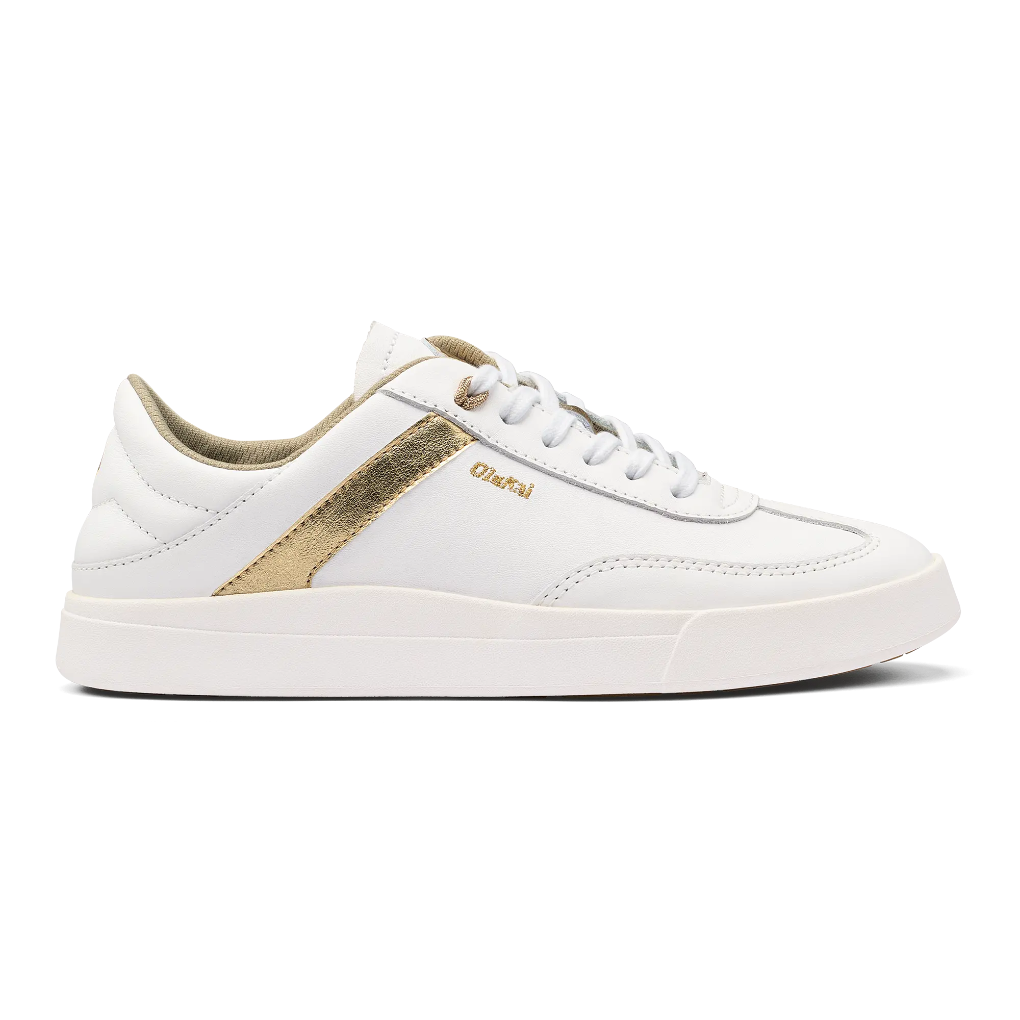 Ha 'upu Women's Leather Sneakers - White