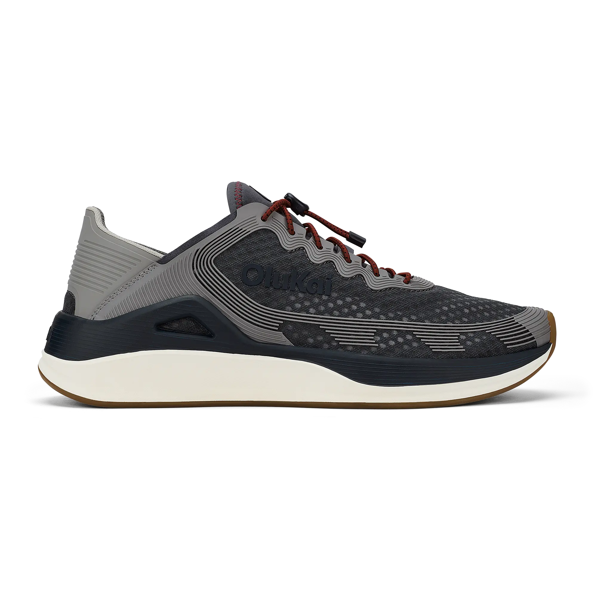 'Ahi Men's Water Boat Shoes - Rock / Ash