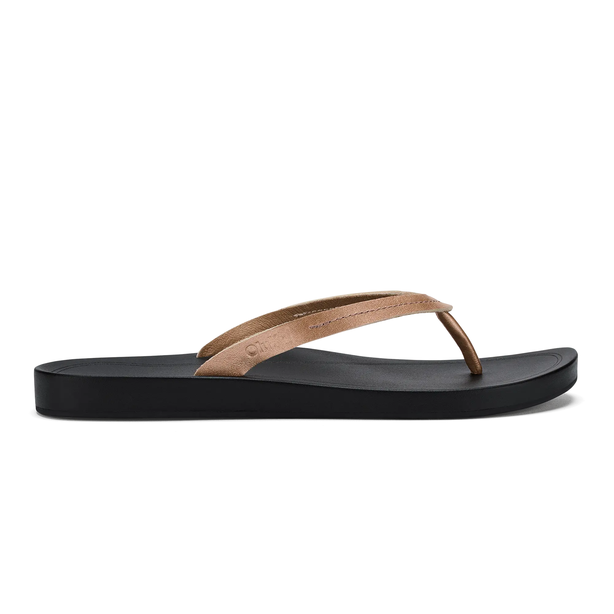 Lalahi Women's Leather Sandals - Copper / Lava Rock