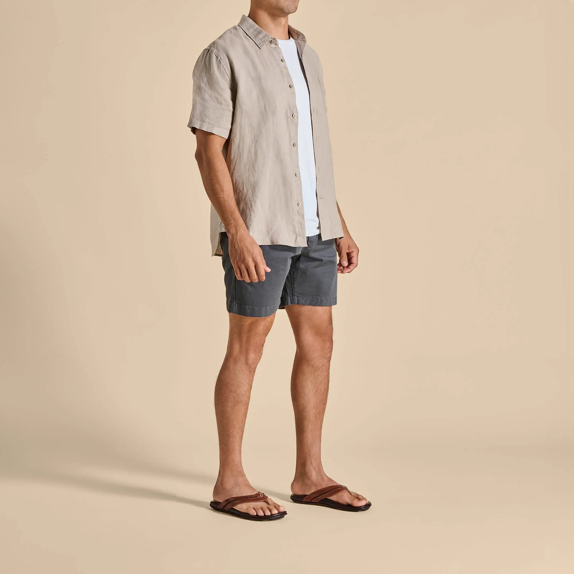 Mea Ola Men's Leather Sandals - Tan / Dark Java - Image 7