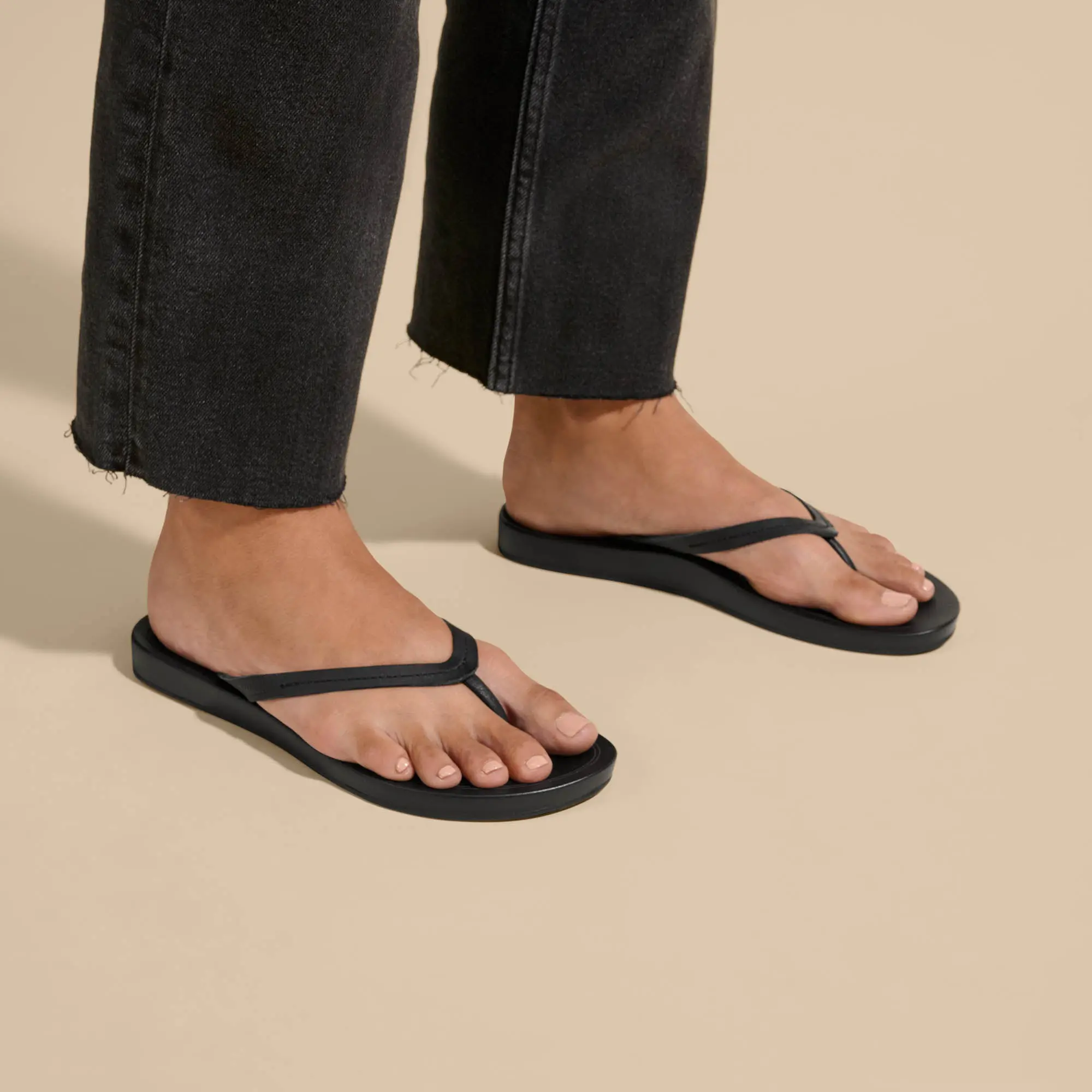 Lalahi Women's Leather Sandals - Lava Rock - Image 4