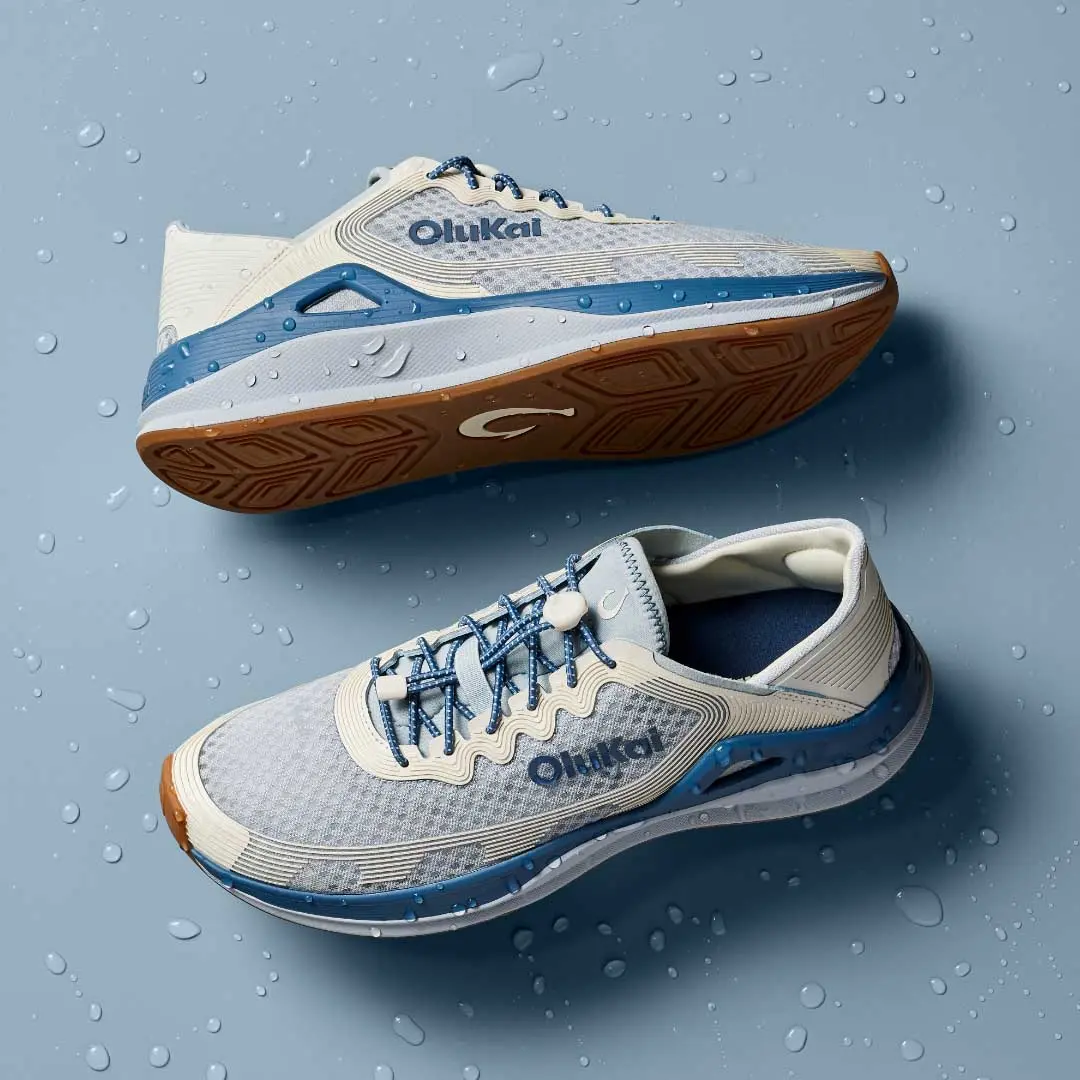 'Ahi Men's Water Boat Shoes - Blue Pearl / White Sand - Image 10