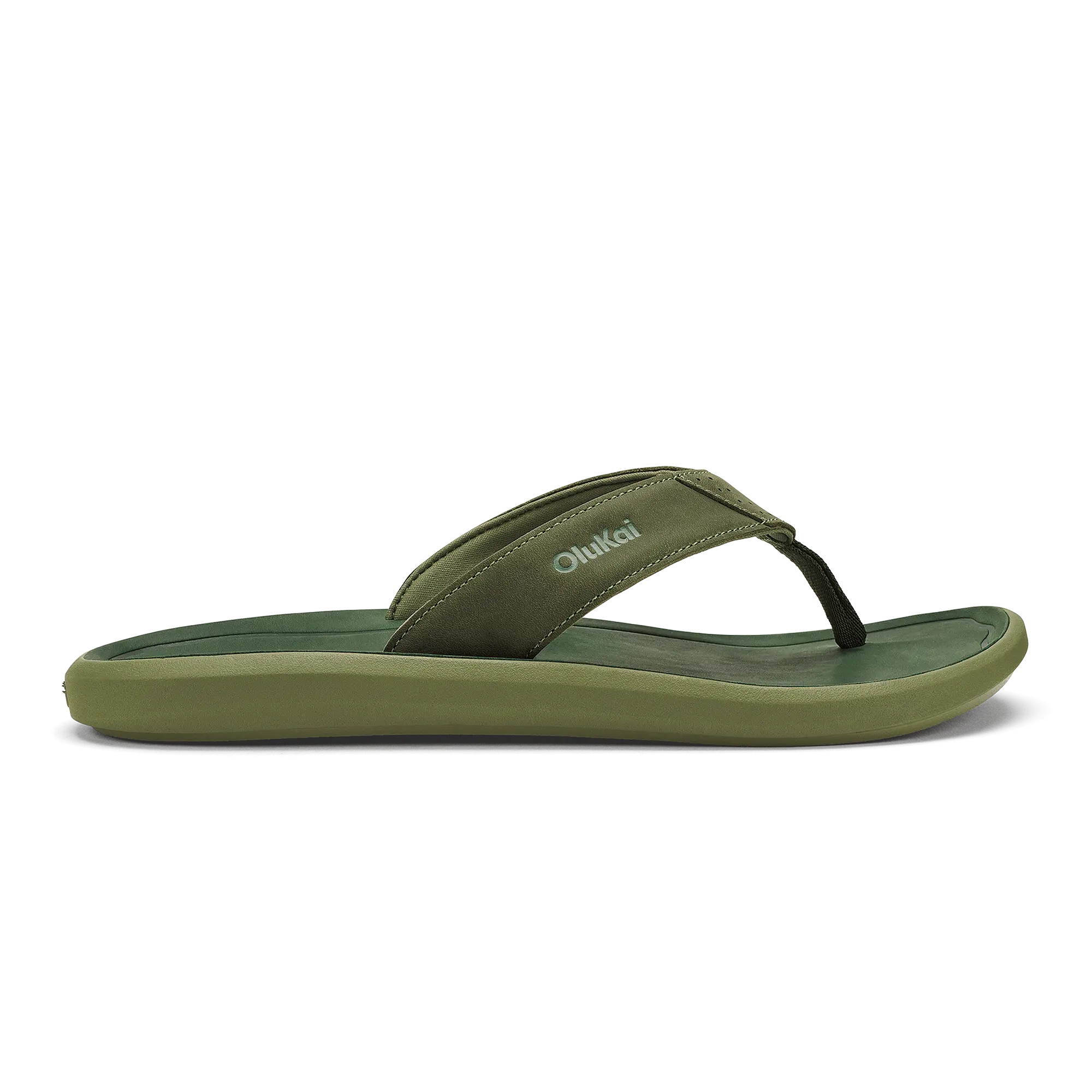 Pili Men's Waterproof Leather Sandals - Desert Moss / Deep Green