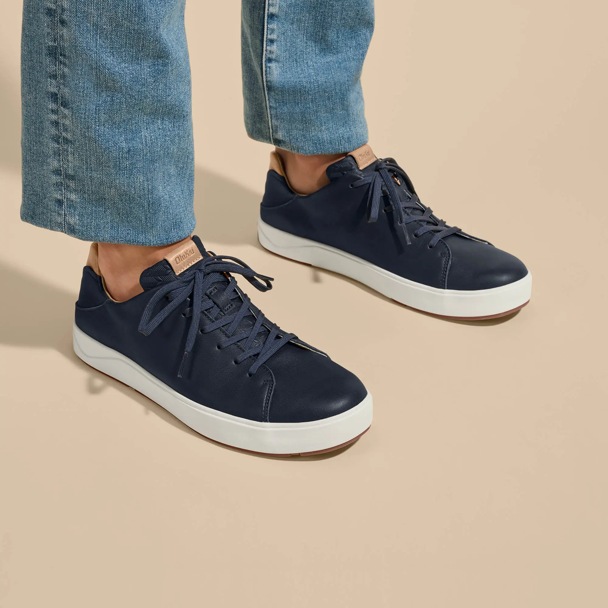 Lae'ahi L 'Ili Men's Leather Sneakers - Trench Blue - Image 2