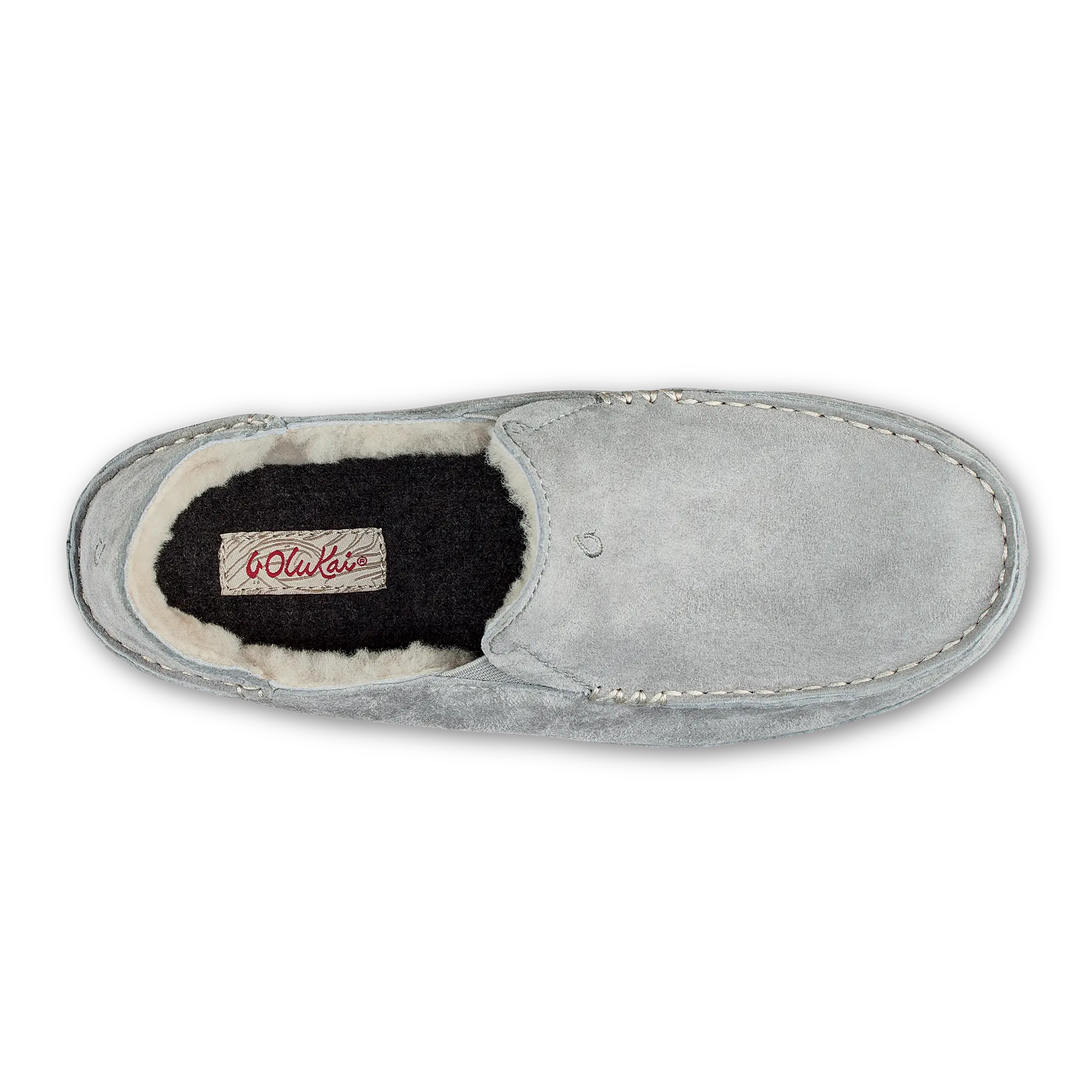 Nohea Women's Leather Slippers - Pale Grey - Image 6