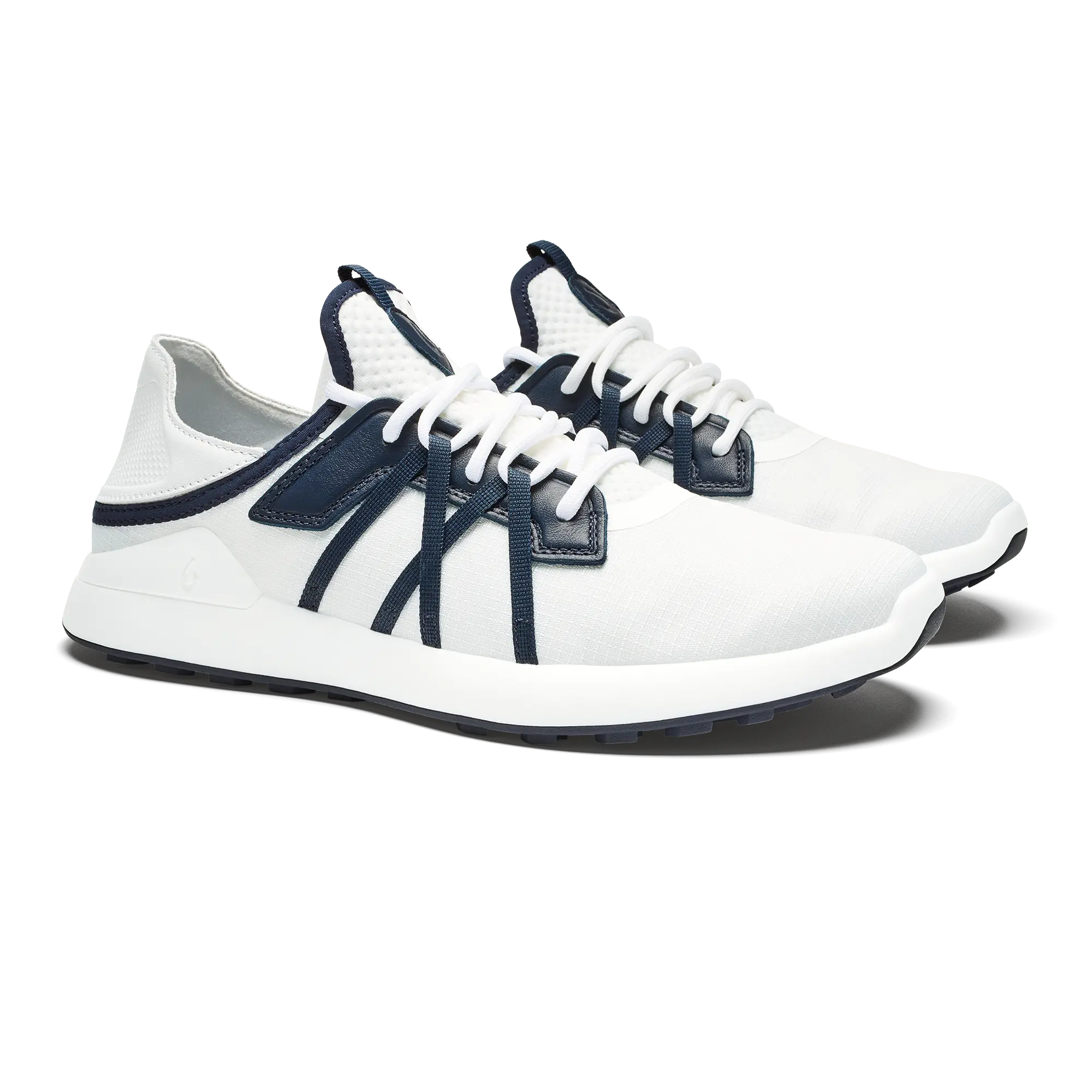 Manele Men's Breathable Golf Shoes - Bright White / Mood Indigo - Image 4