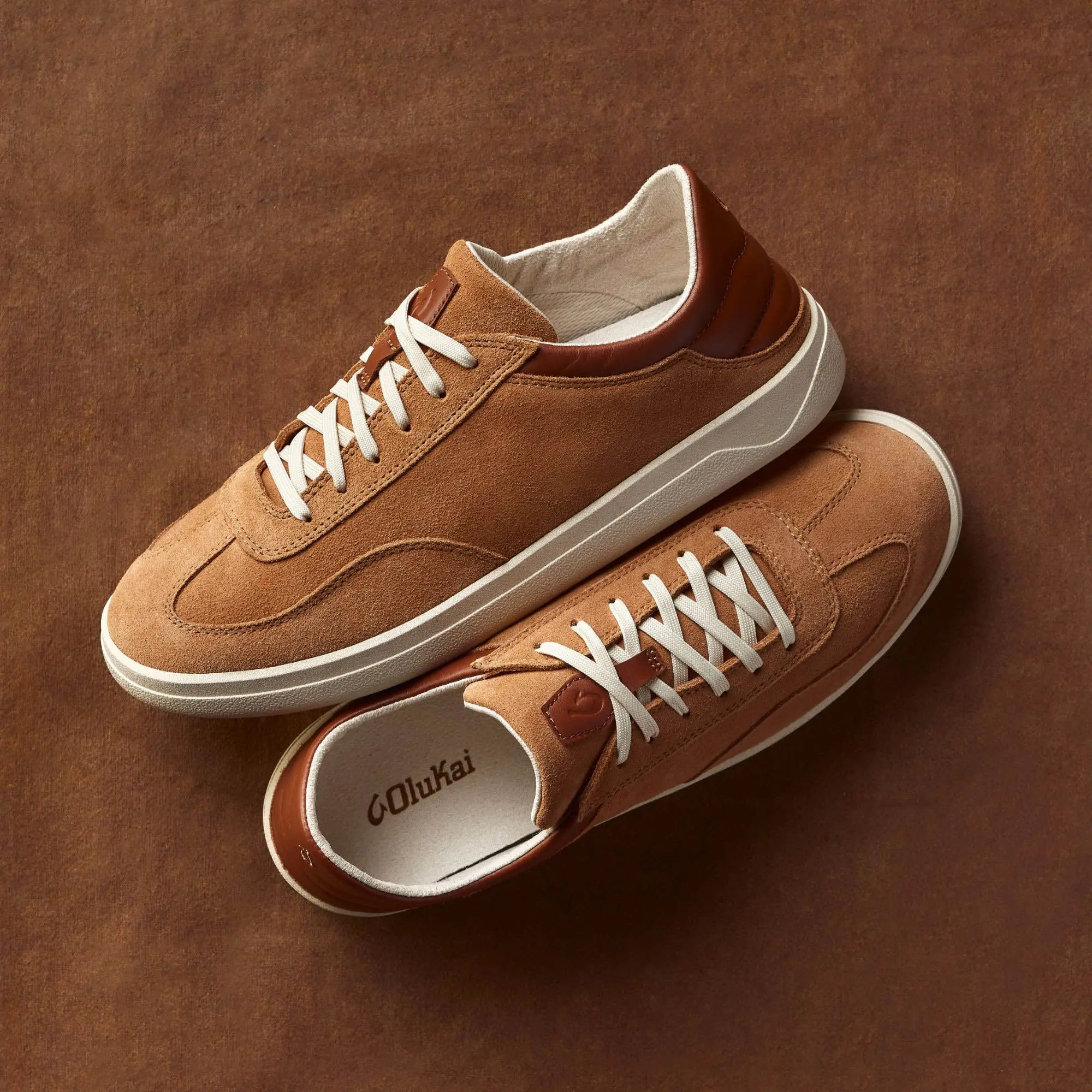 P nini Suede Men's Leather Sneakers - Tan / Toffee - Image 5