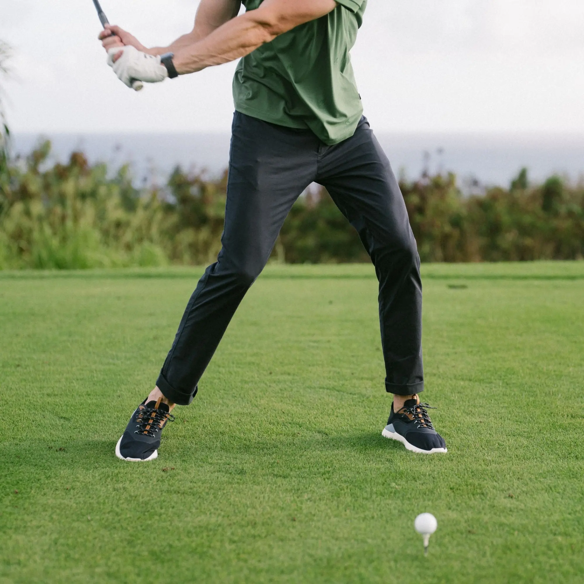 OluKai K 'anapali Men's Golf Shoe - Pavement / Vintage Blue - Image 2