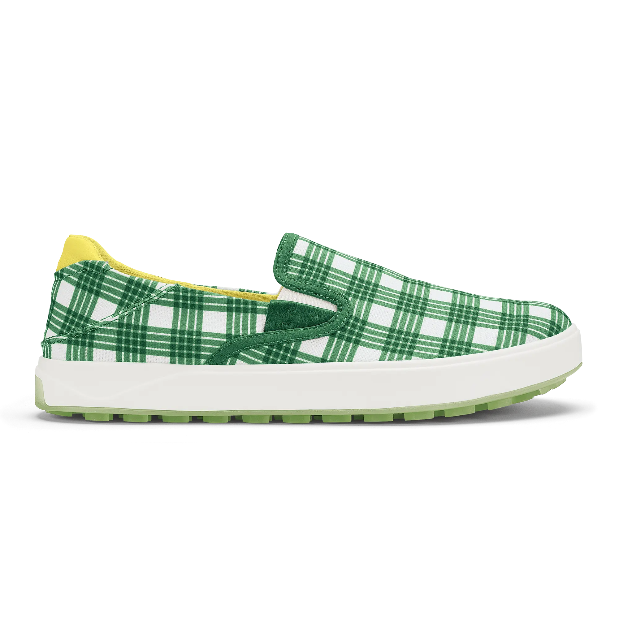 Wai'alae Slip On Men's Golf Shoes - Medium Green / Bright White