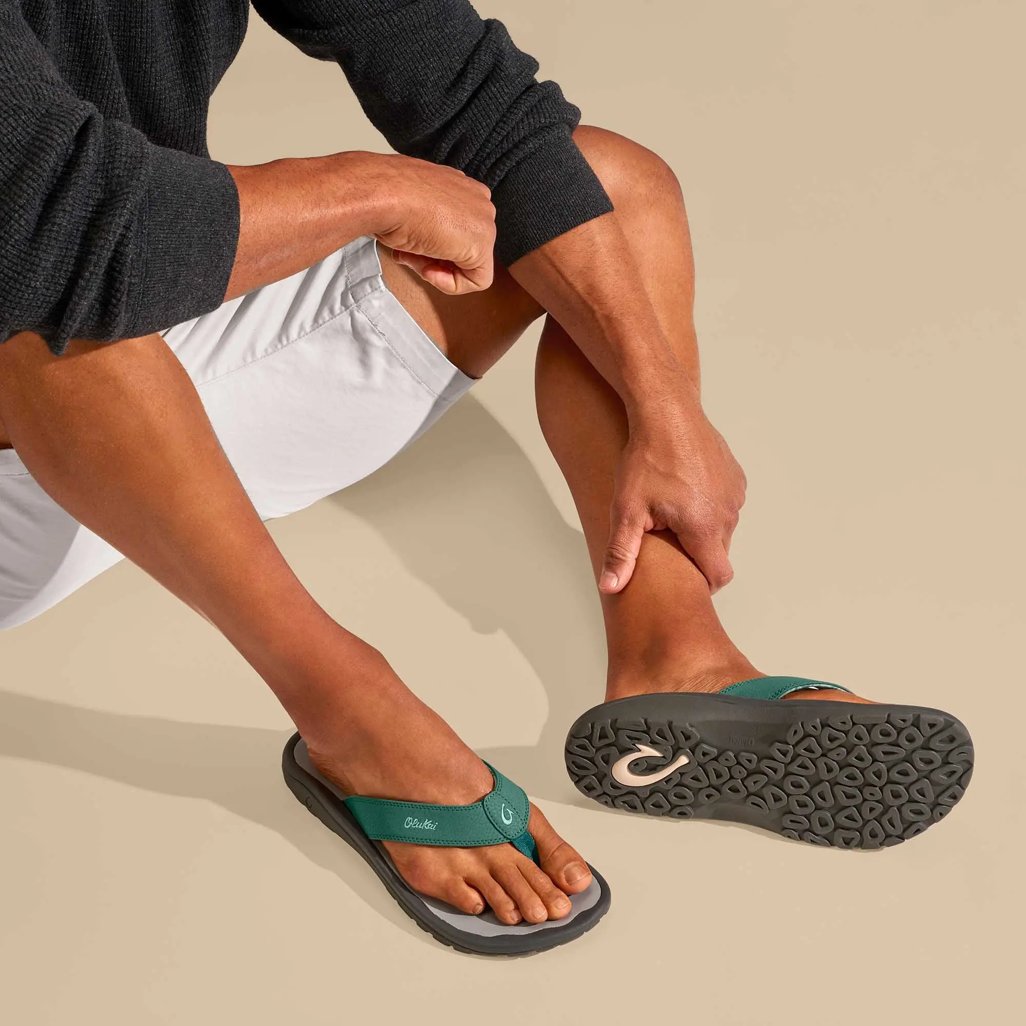 'Ohana Men's Beach Sandals - Star Pine / Sharkskin - Image 4
