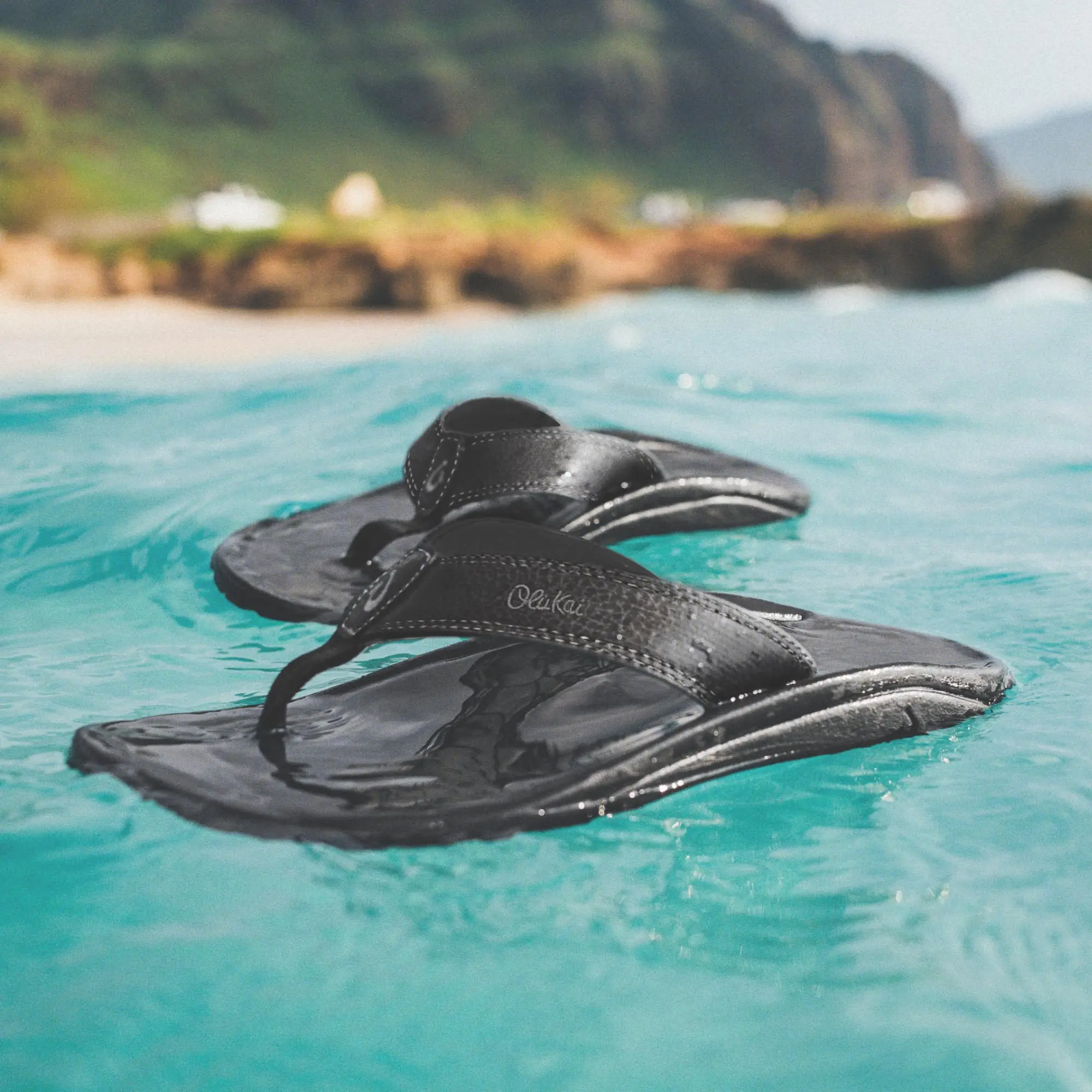 'Ohana Men's Best Selling Beach Sandals - Black - Image 2
