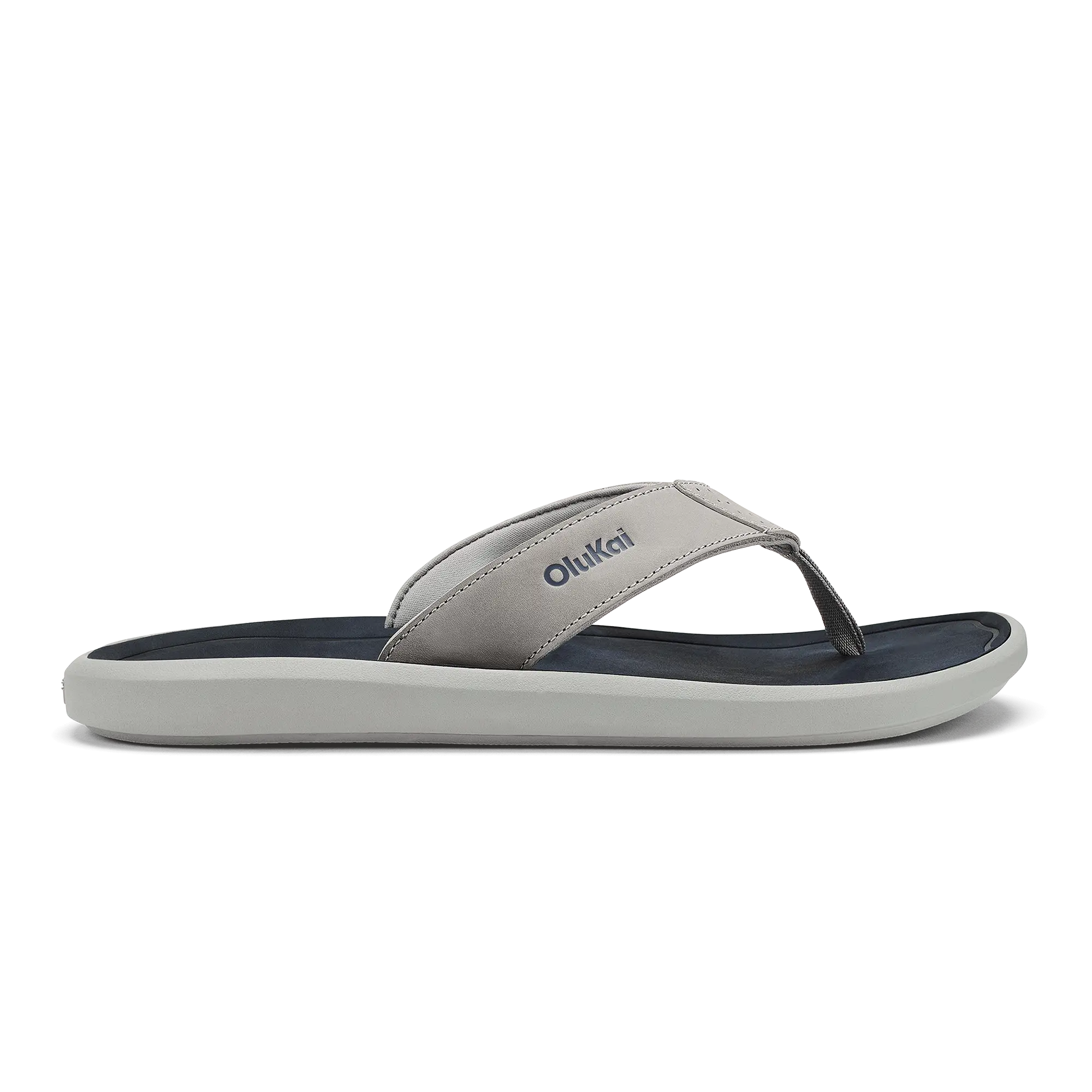 Pili Men's Waterproof Leather Sandals - Ash / Mood Indigo
