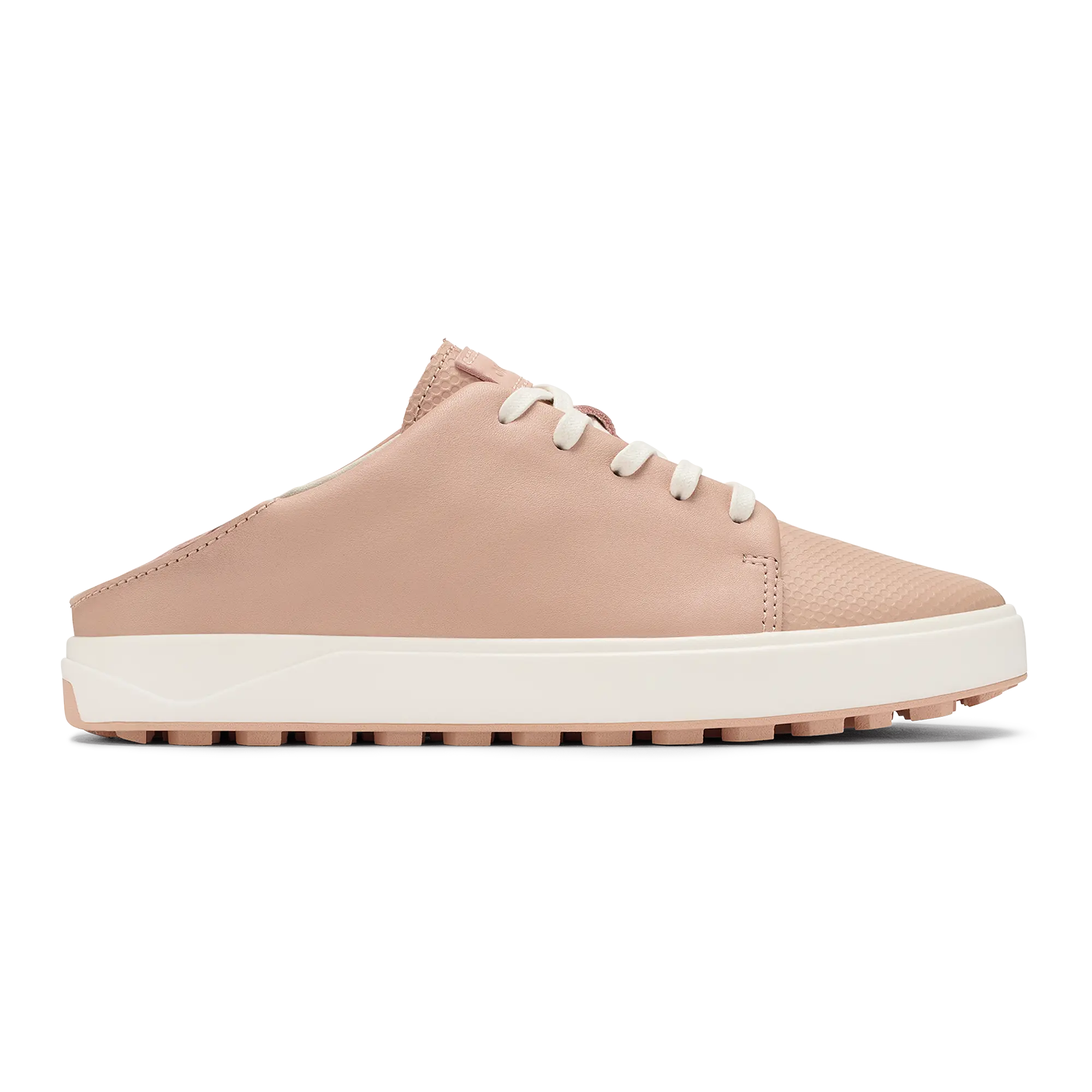 Wailea Women's Waterproof Leather Golf Shoes - Soft Pink / Bright White - Image 2