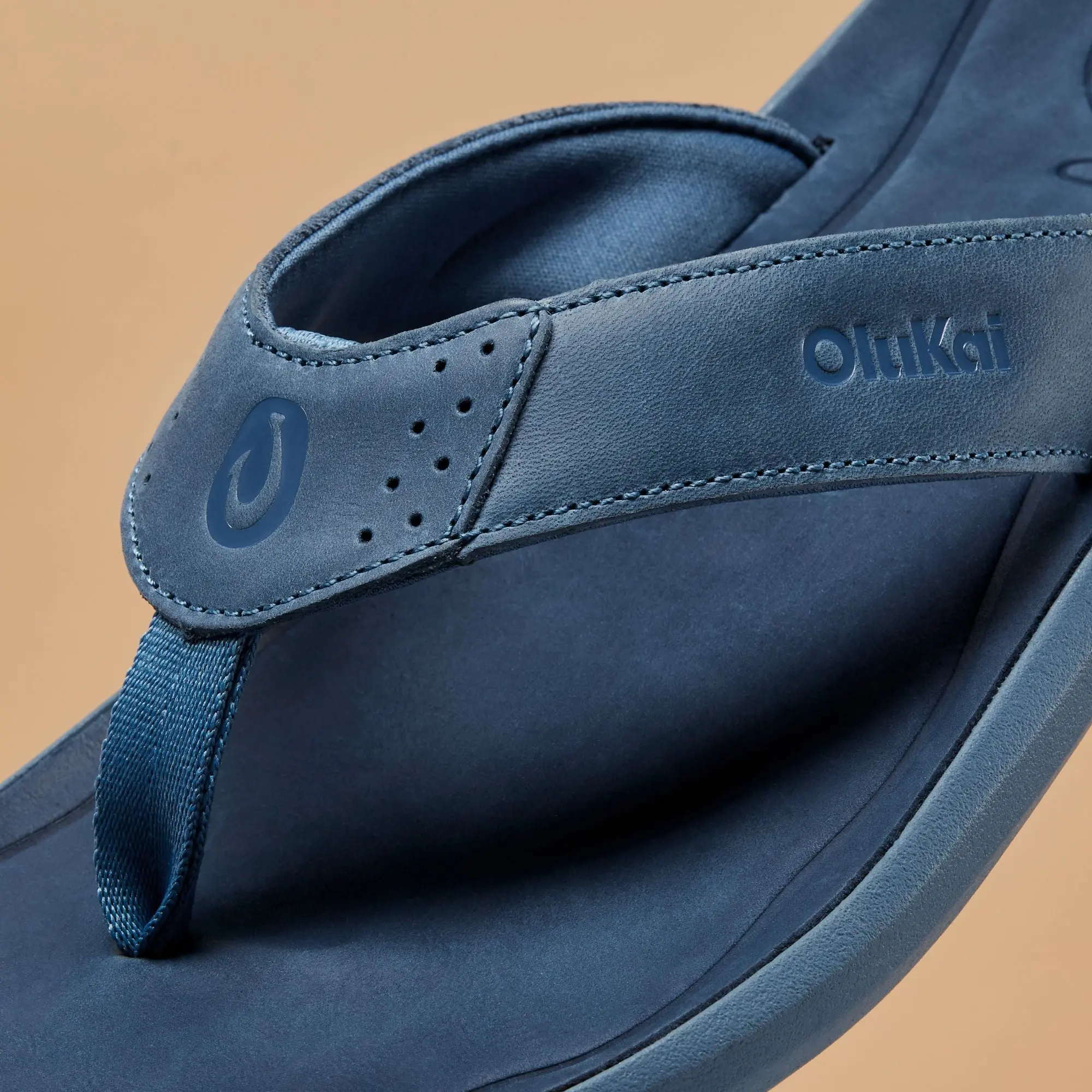Pili Men's Waterproof Leather Sandals - Blue Fog / Coastal Blue - Image 3