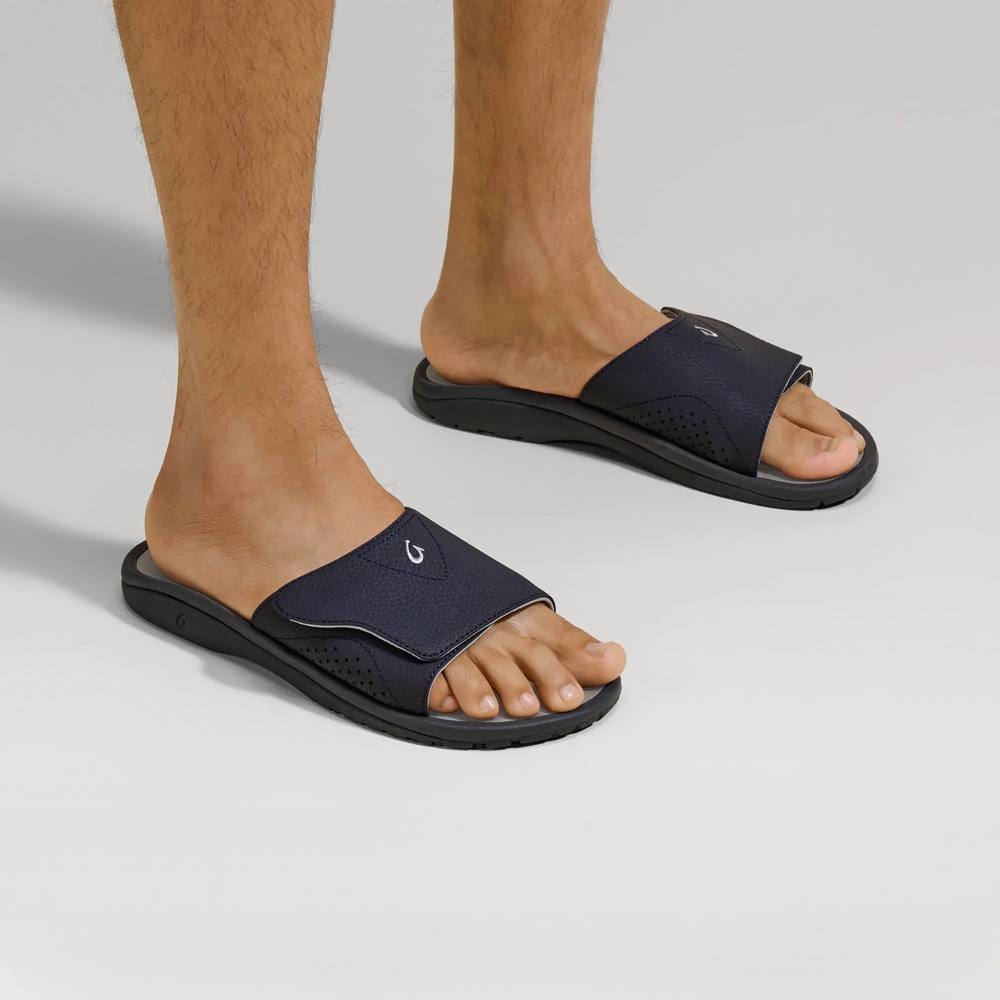 OluKai Nalu Slide - Trench Blue / Charcoal - Image 2