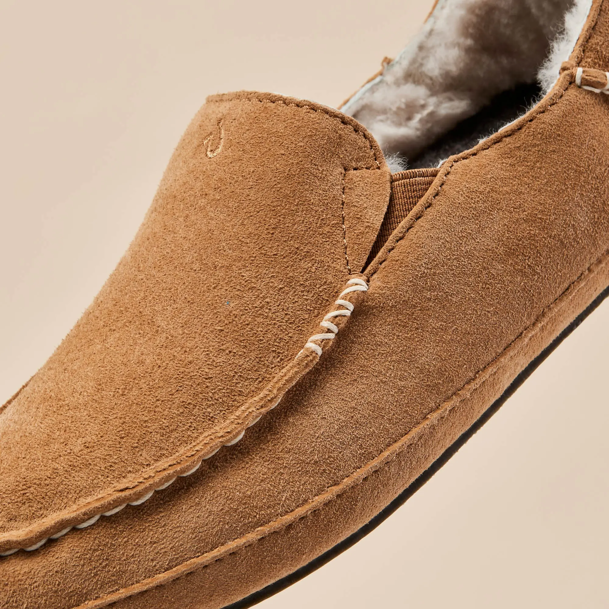 Nohea Women's Leather Slippers - Tan - Image 3
