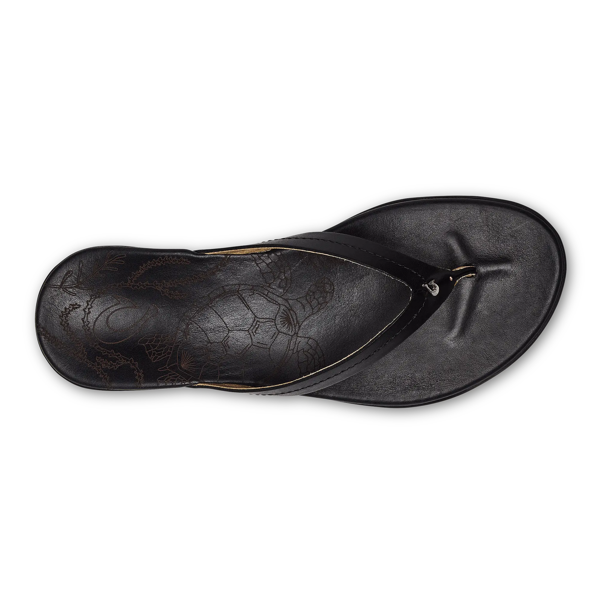 Honu Women's Leather Beach Sandals - Black - Image 8